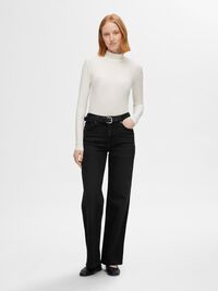 ZWART WIDE FIT JEANS, Black Denim, highres