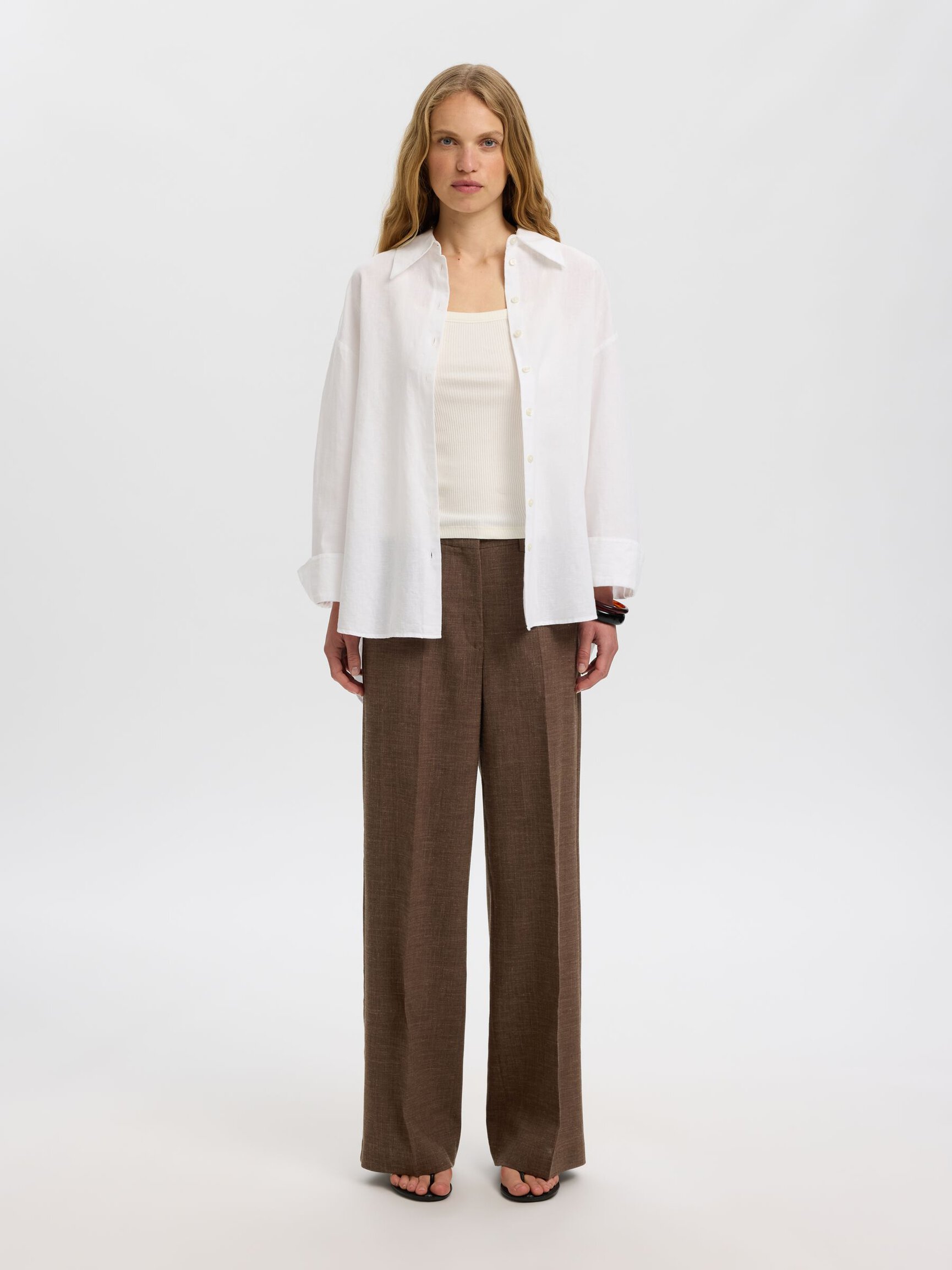 TAILORED WIDE-LEG TROUSERS