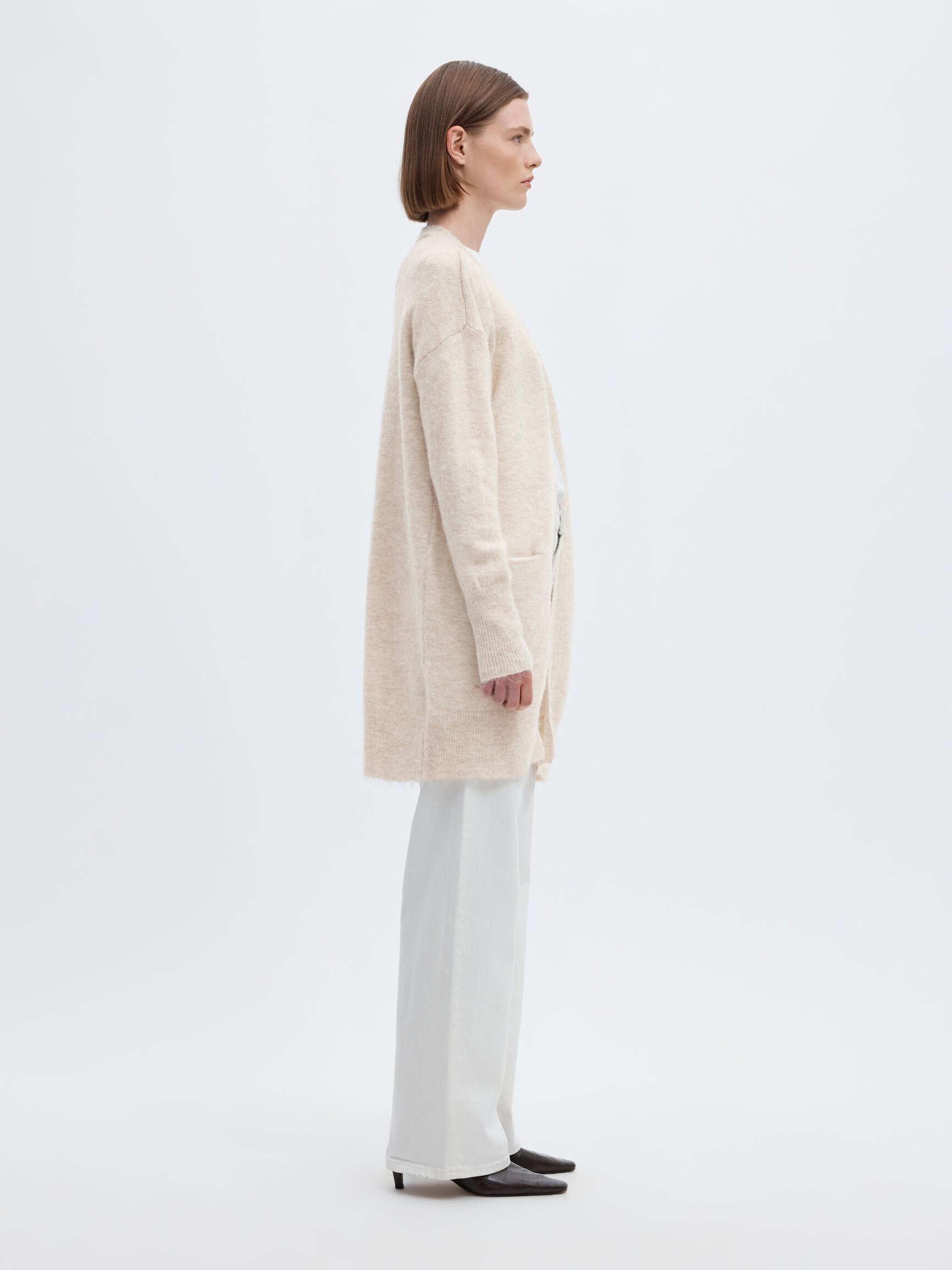 LANGE STRICKJACKE