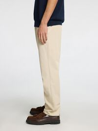 CLASSIC TAPERED TROUSERS, Oatmeal, highres