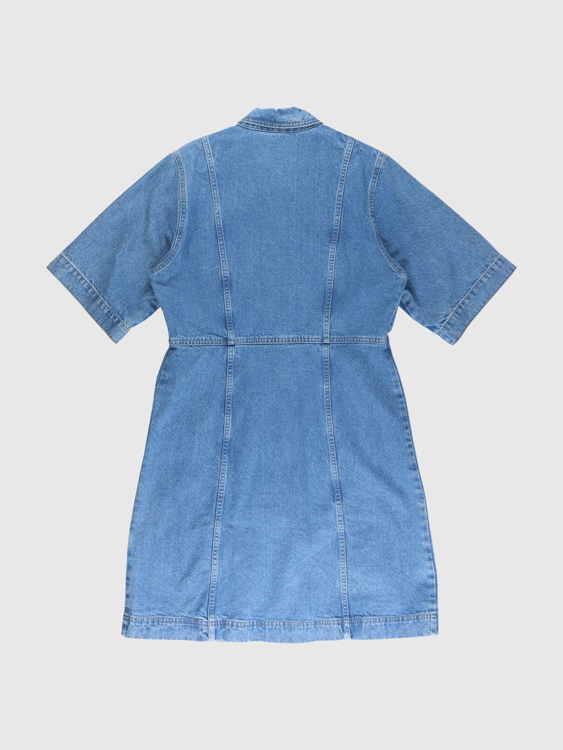 DENIM MIDI DRESS