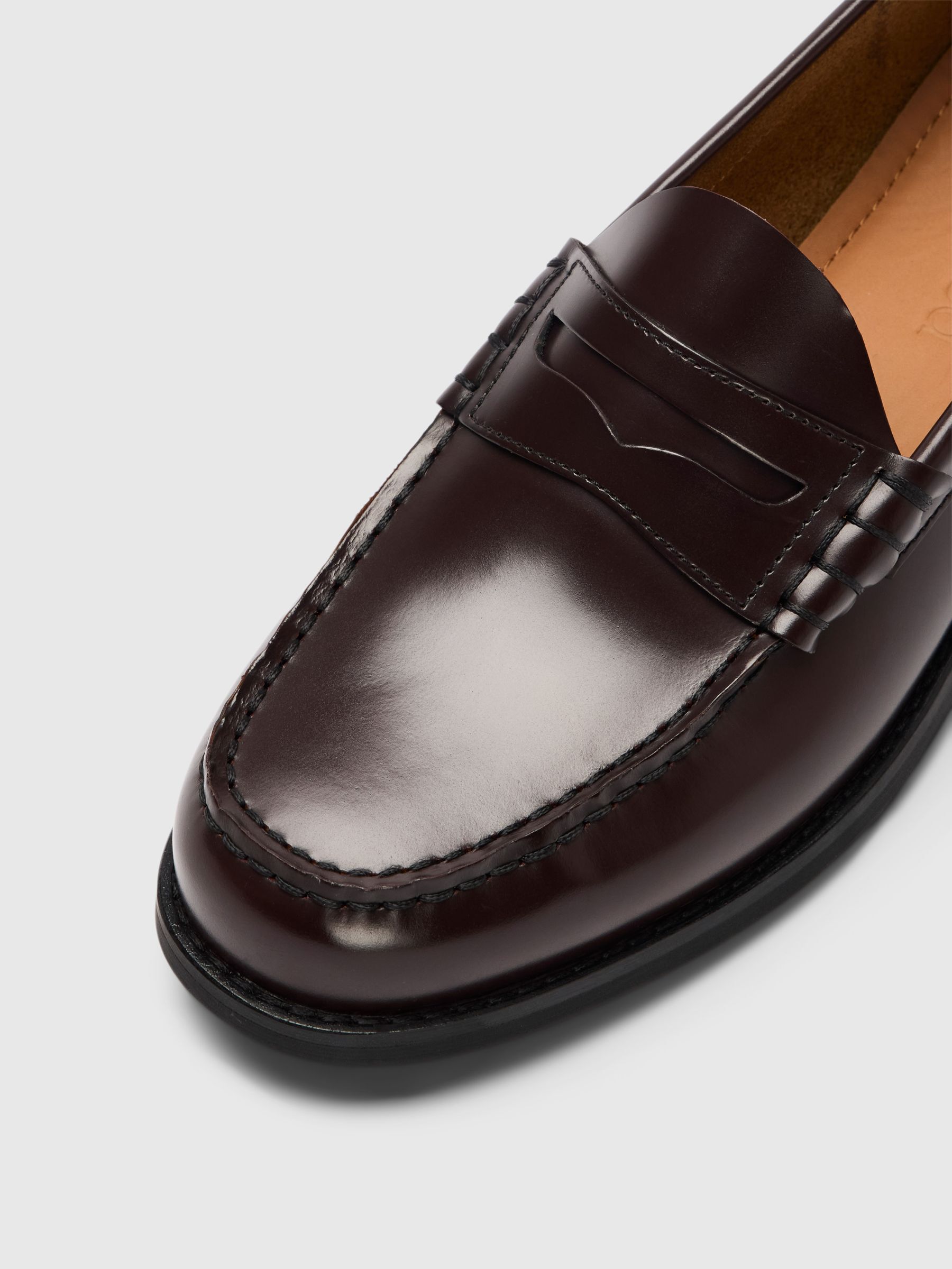 LEATHER  PENNY LOAFERS