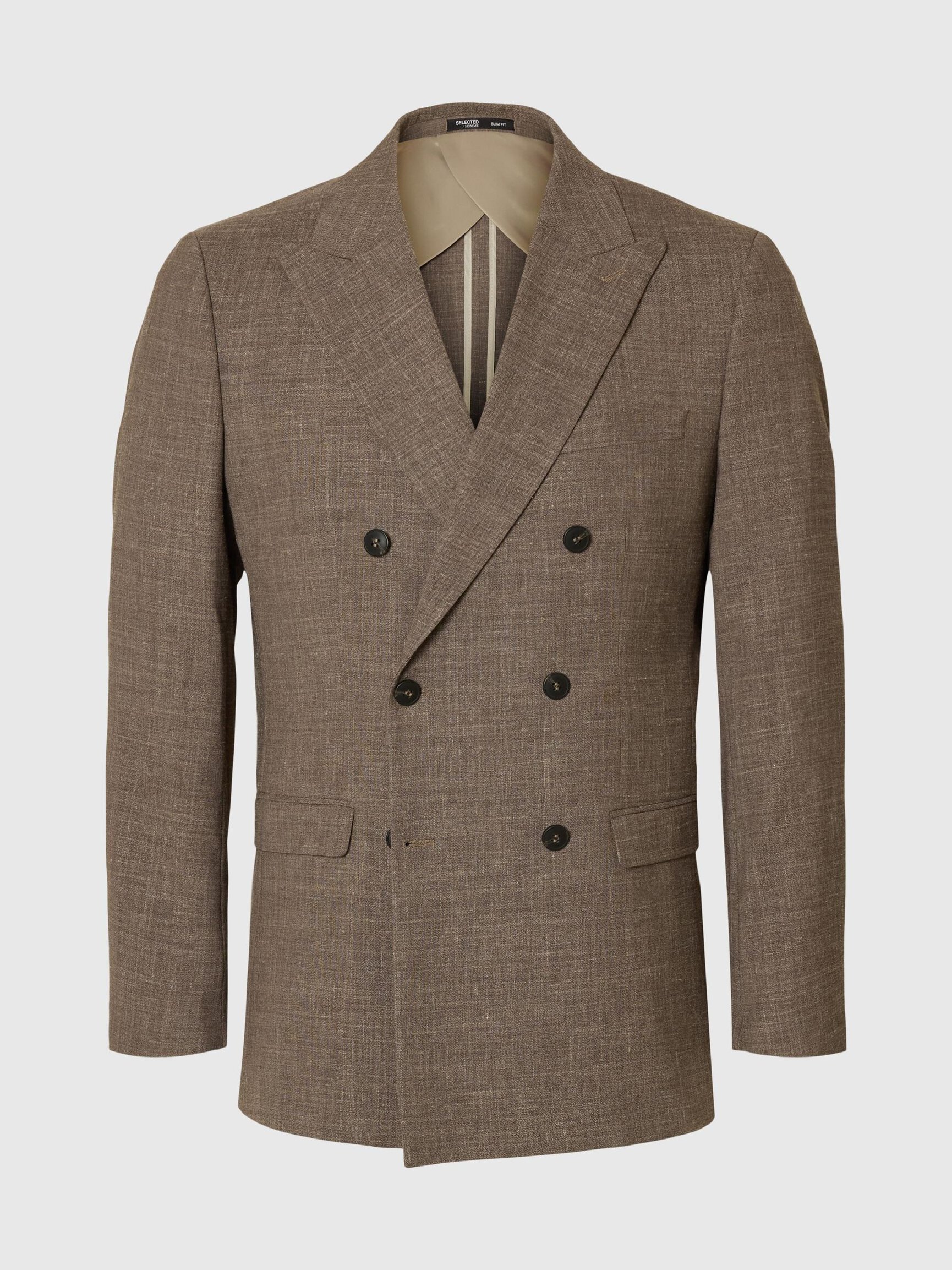 SLIM FIT DOUBLE-BREASTED BLAZER