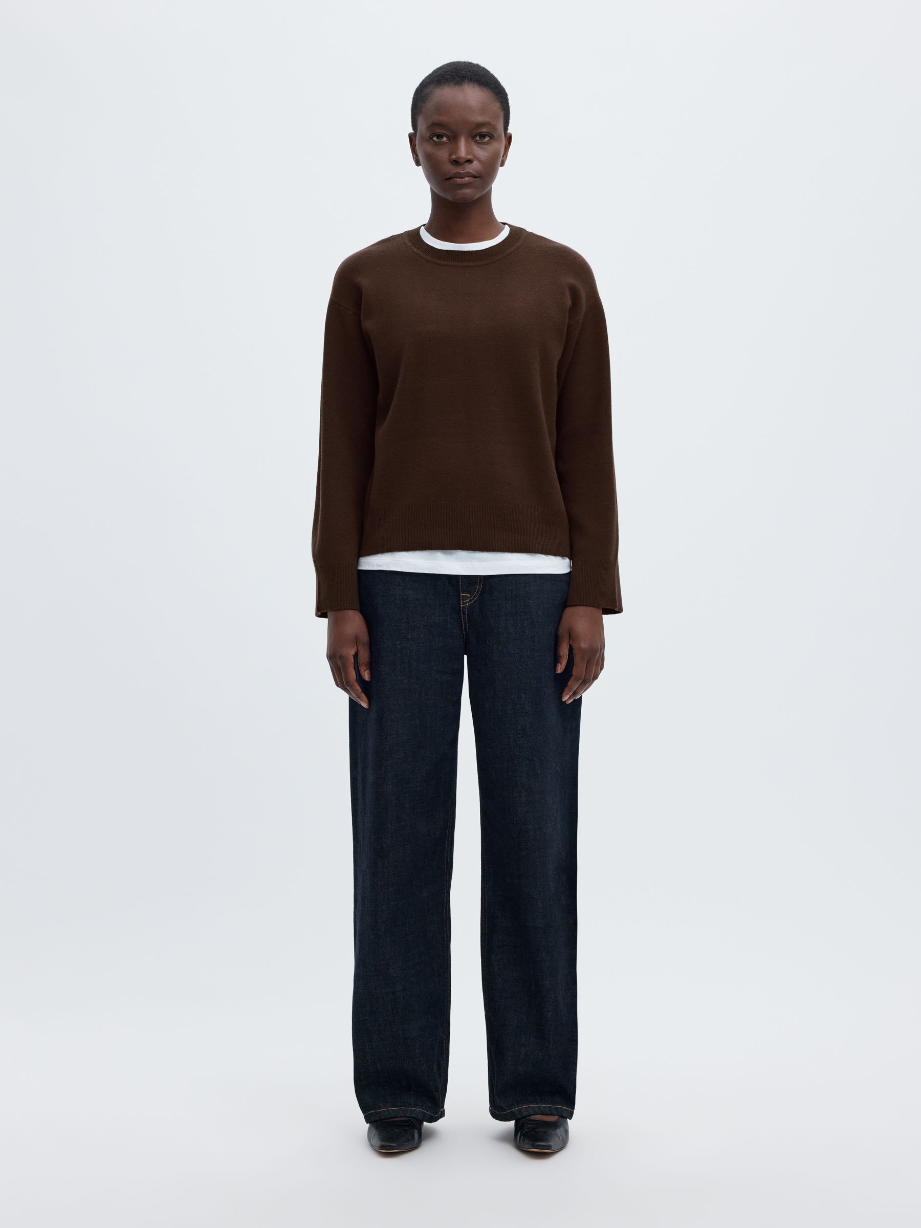 VISCOSE BLEND KNITTED JUMPER