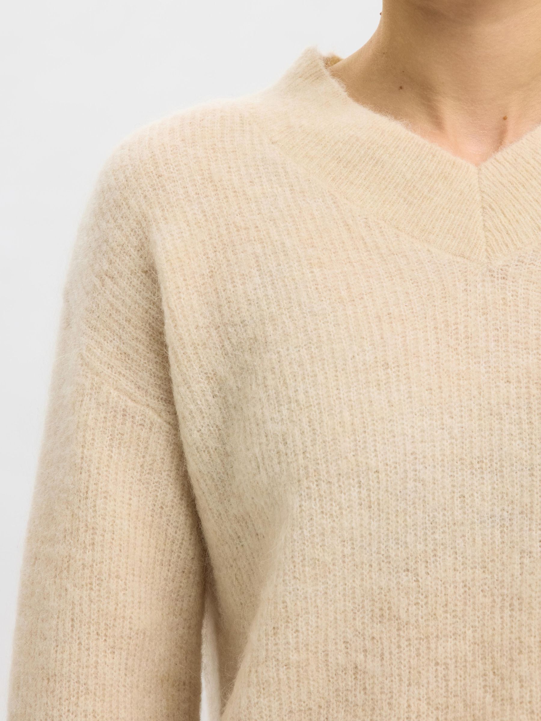 WOOL BLEND KNITTED PULLOVER