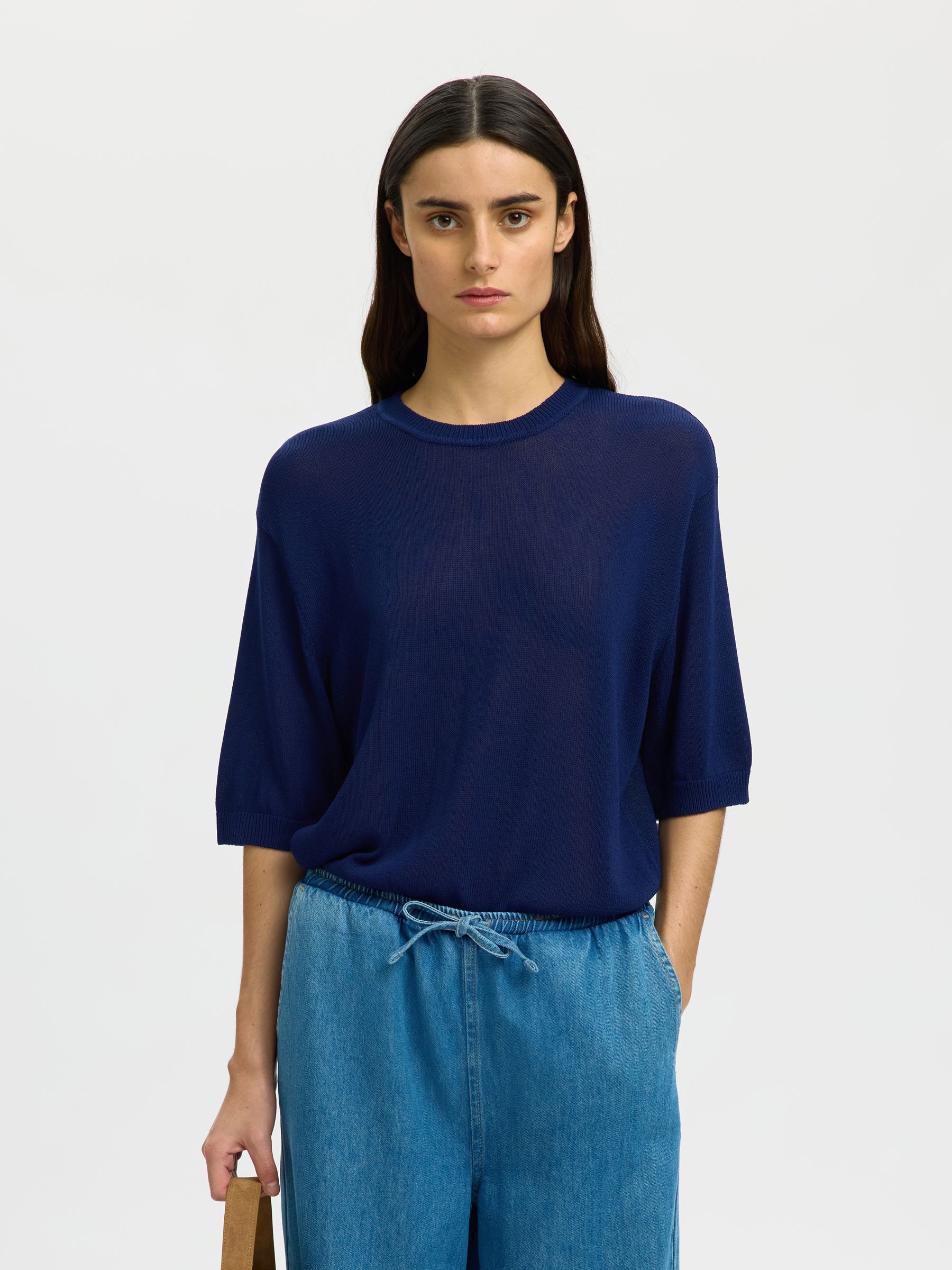VISCOSE BLEND KNITTED TOP