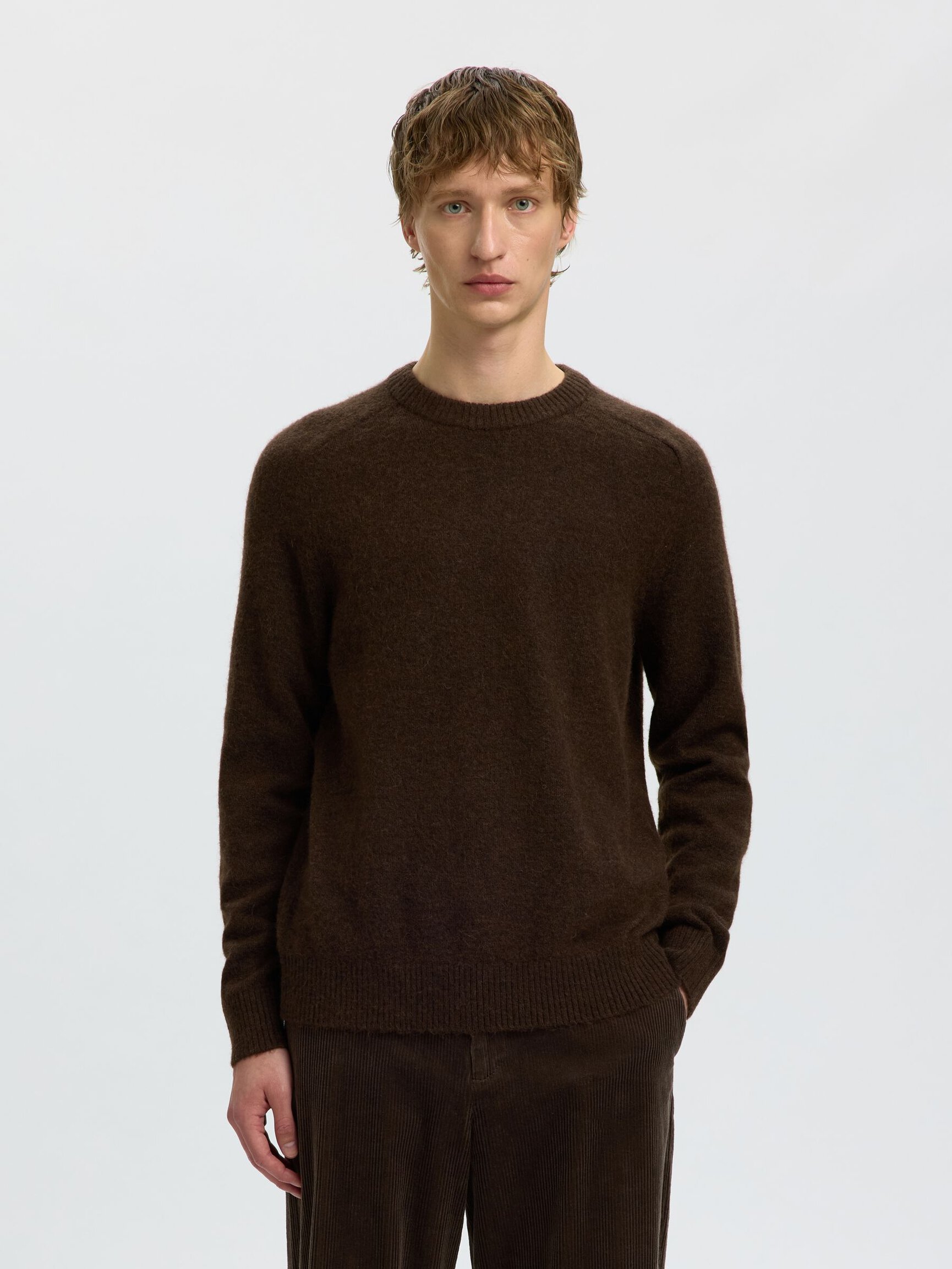 LANGERMET STRIKKET PULLOVER