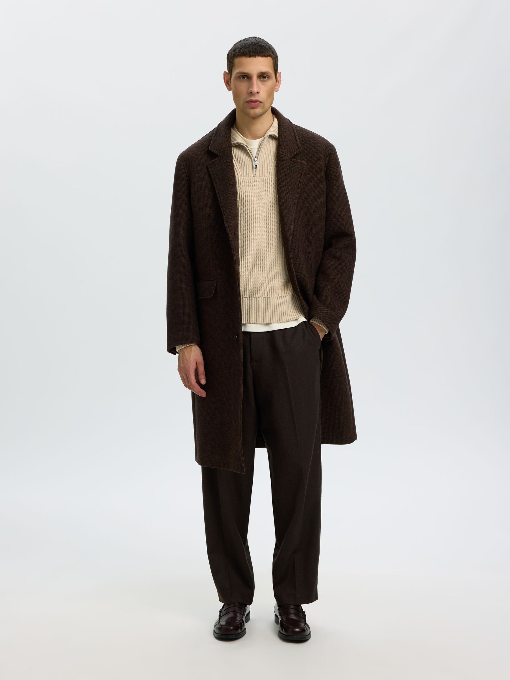 100% COTTON HALF-ZIP JUMPER