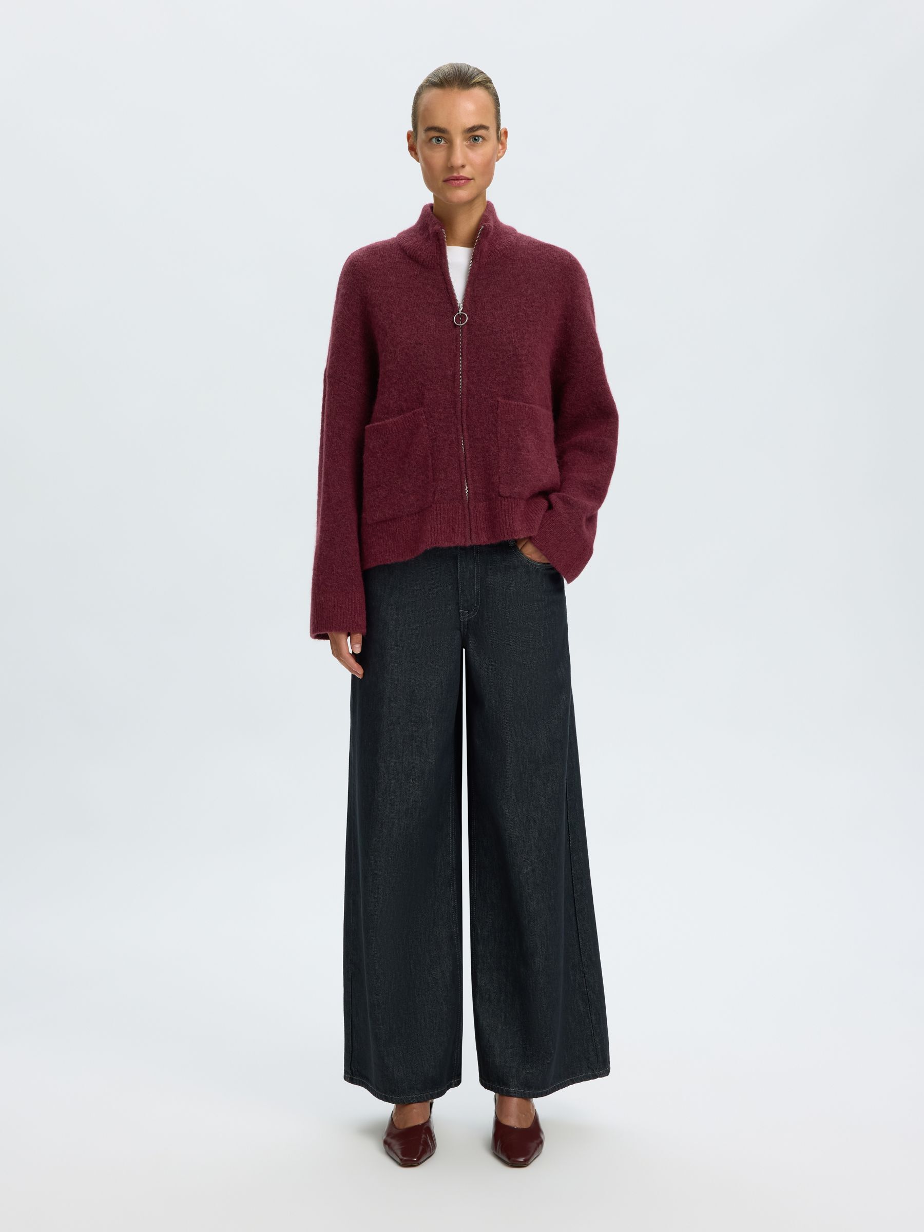 WOOL BLEND CARDIGAN