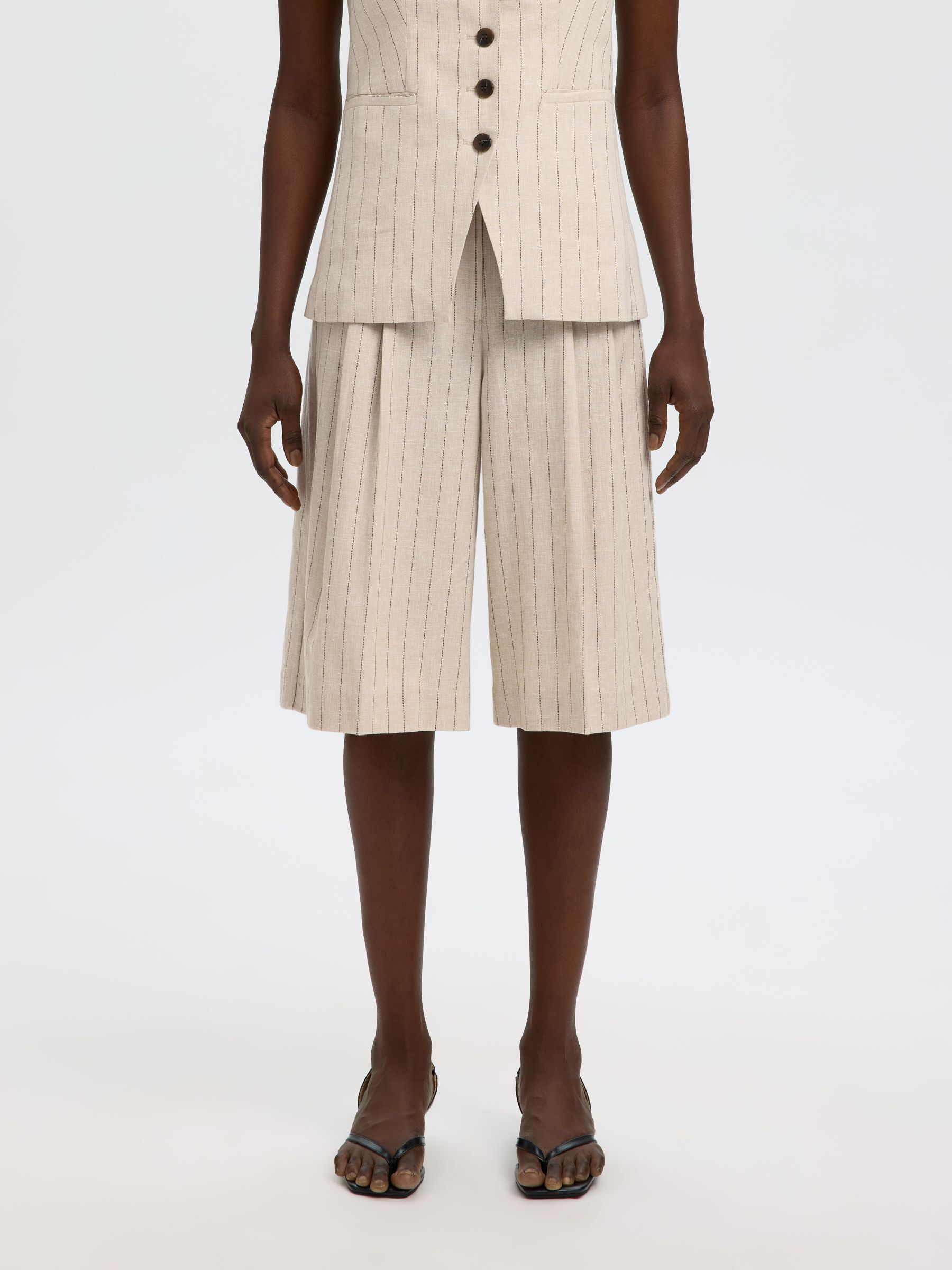 LEINENMIX BERMUDASHORTS
