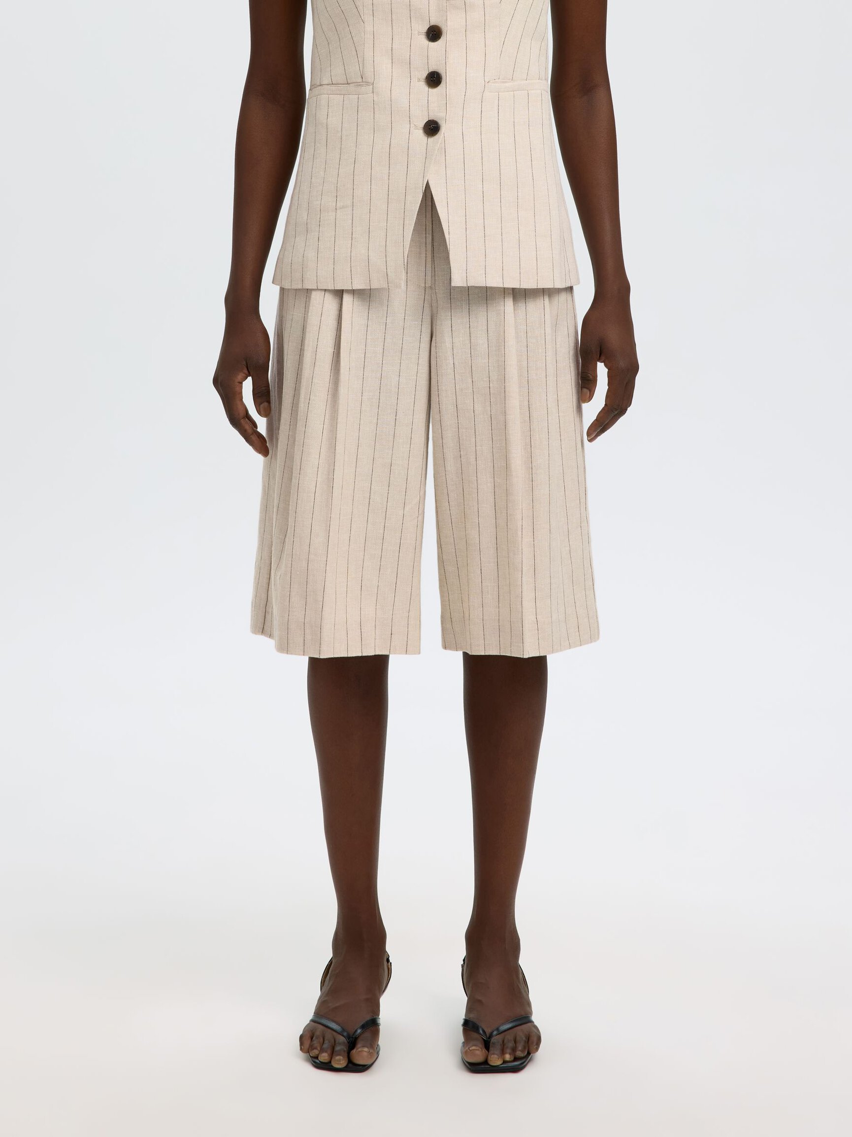 LEINENMIX BERMUDASHORTS