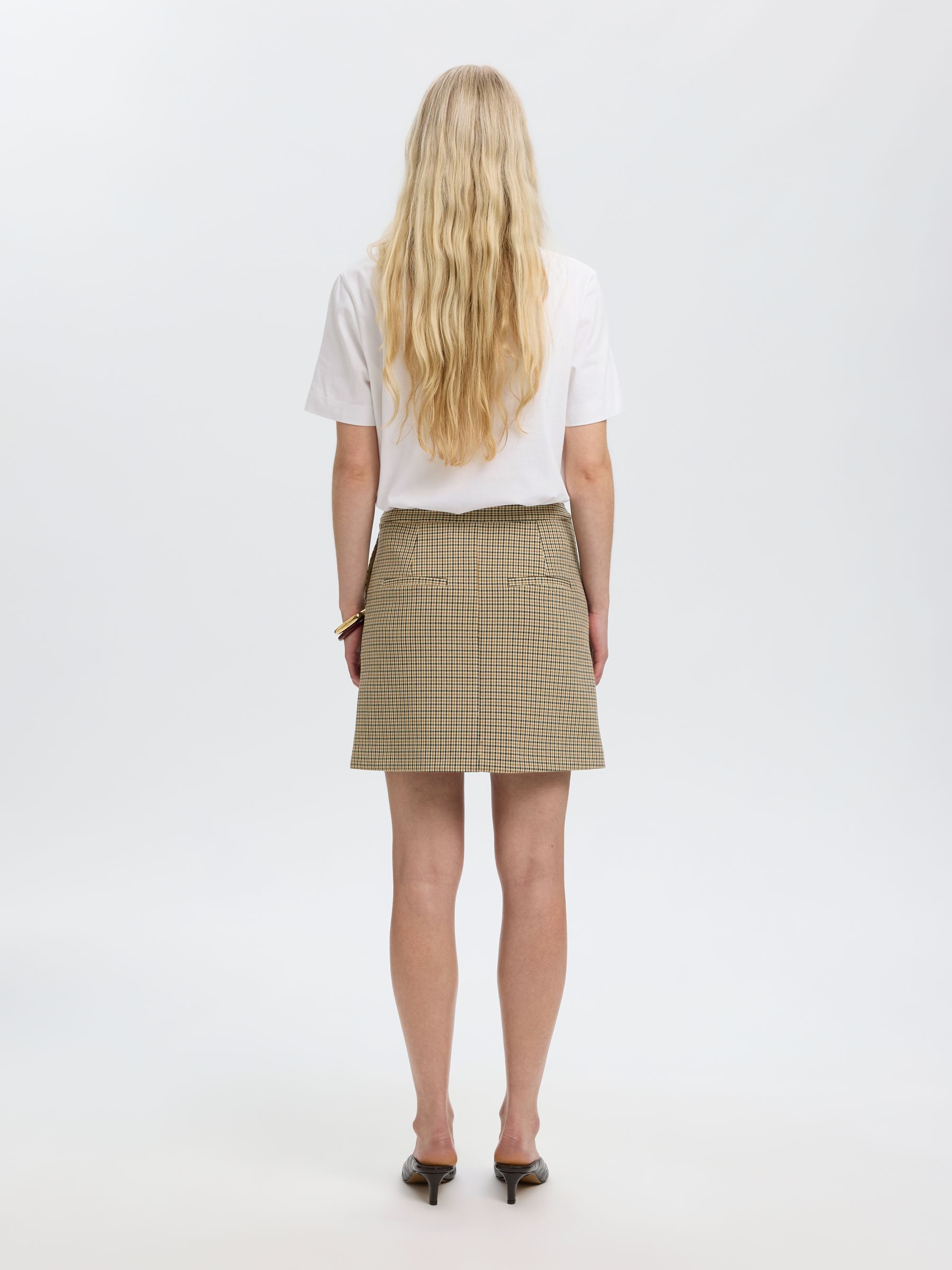 CHECKERED MINI SKIRT