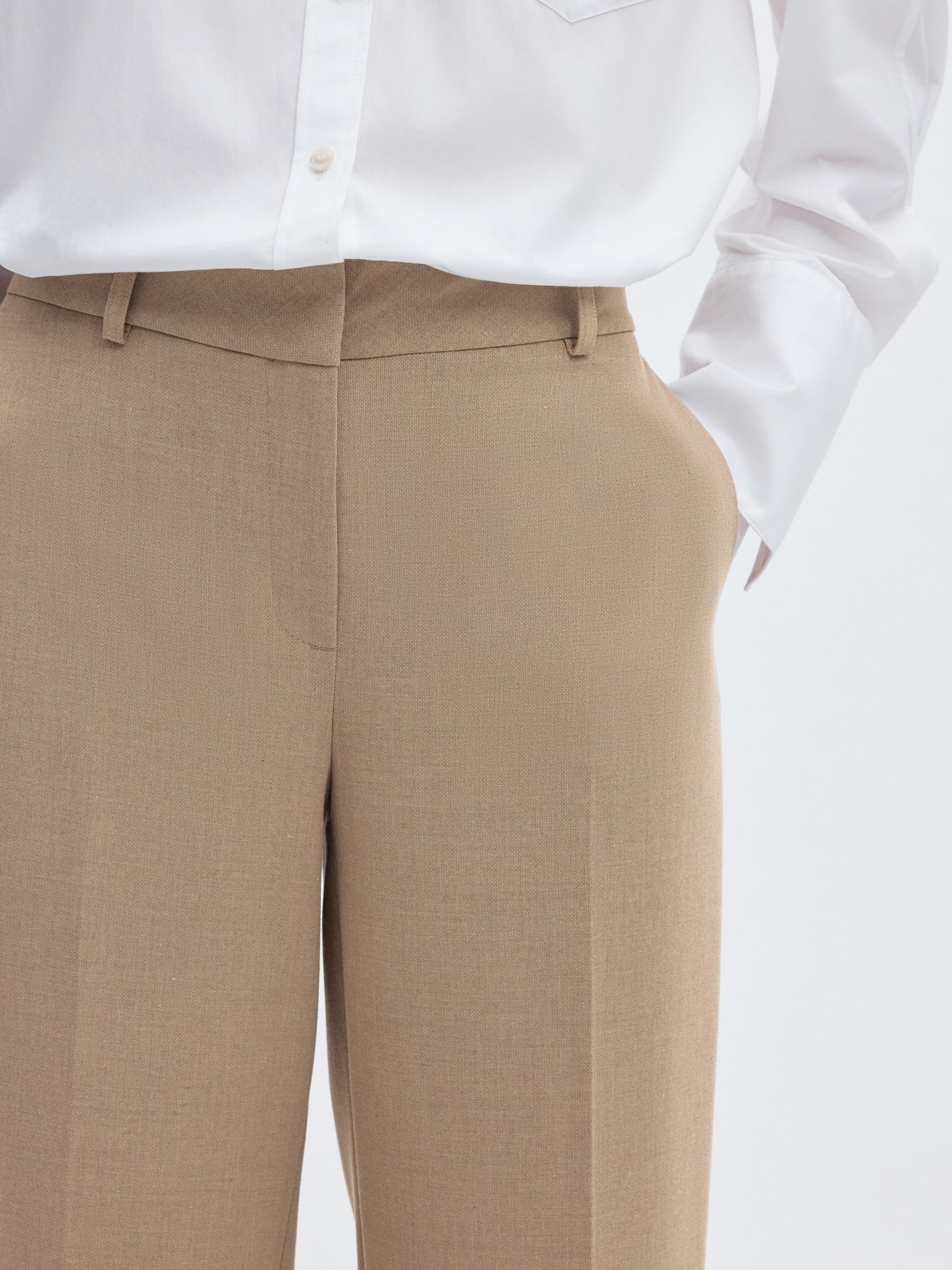 VISCOSE BLEND TROUSERS