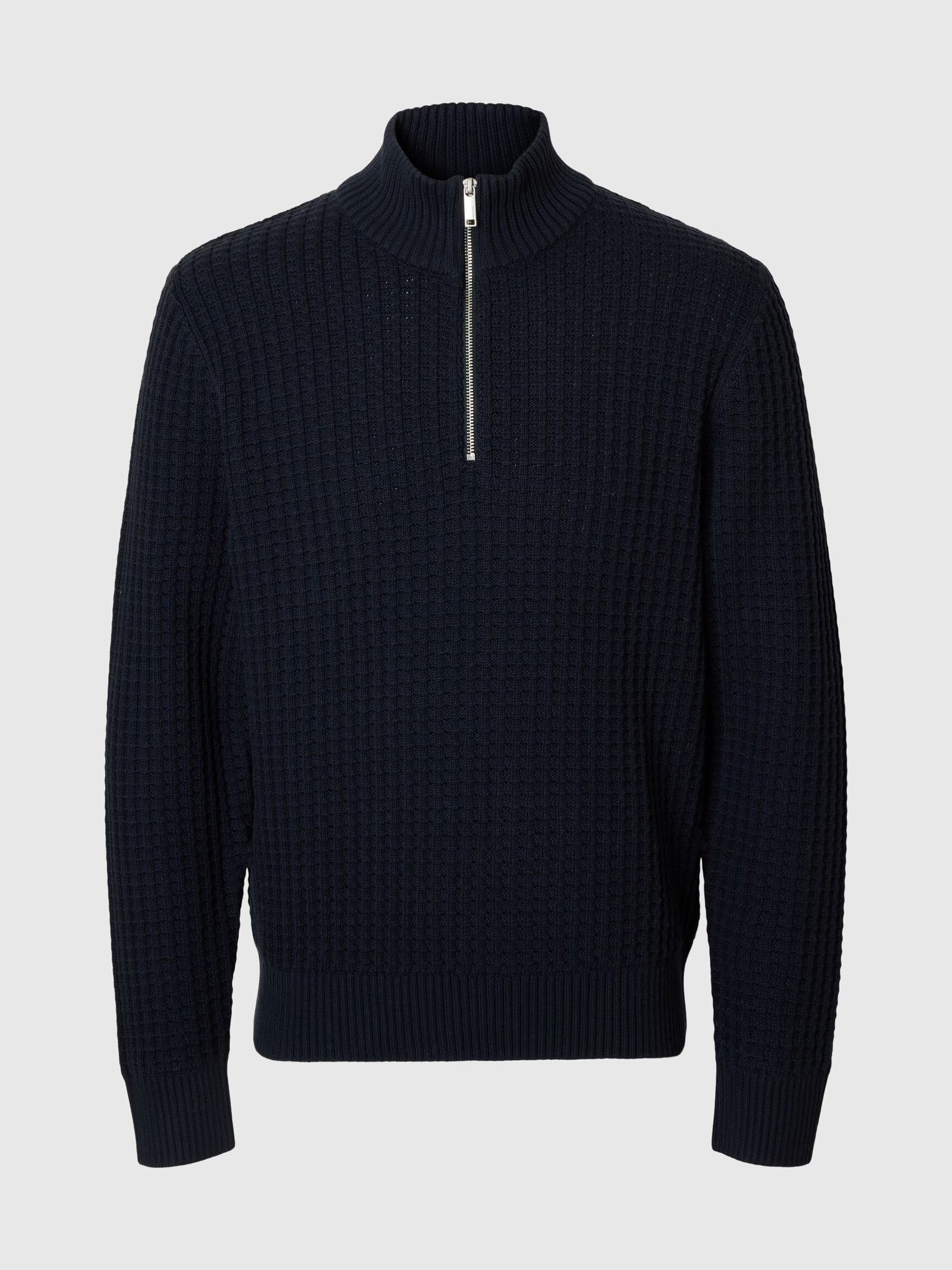 ORGANIC COTTON HALF-ZIP JUMPER