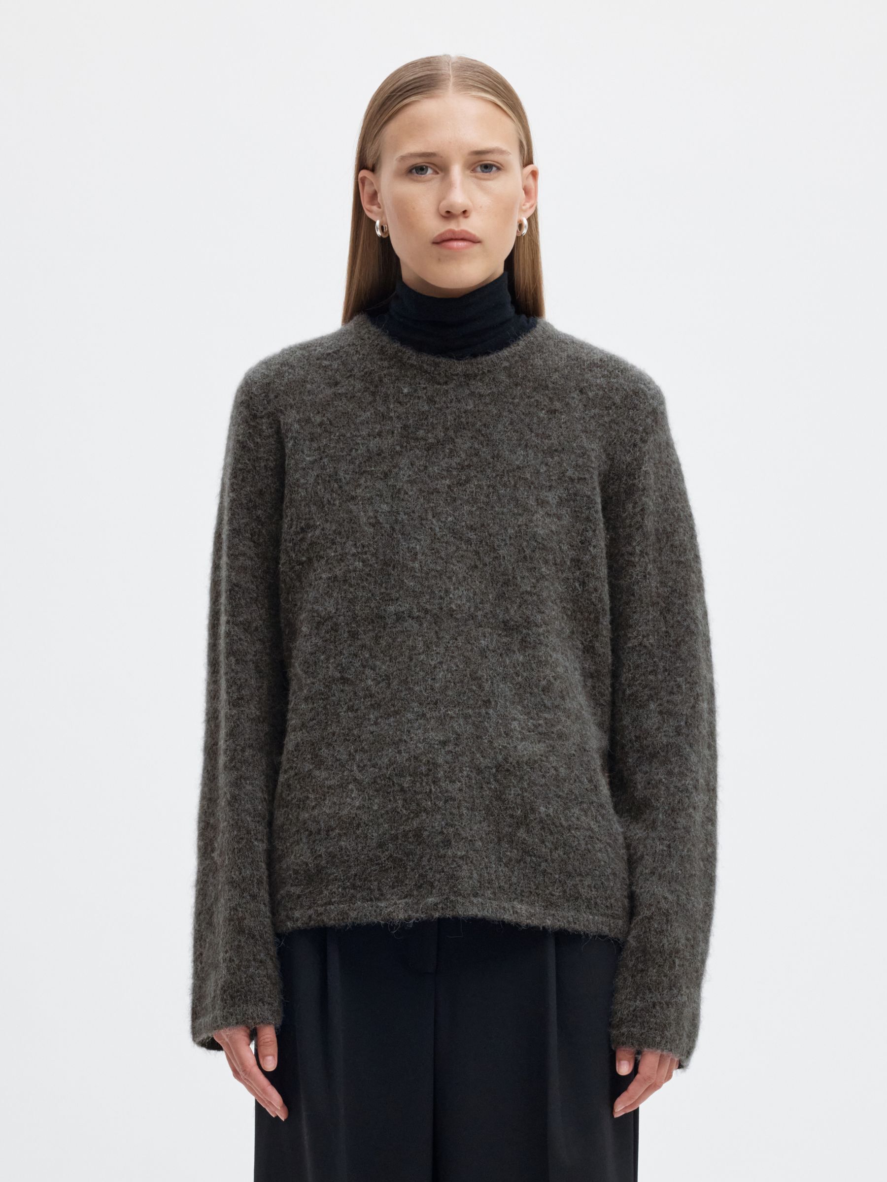WOOL BLEND KNITTED JUMPER
