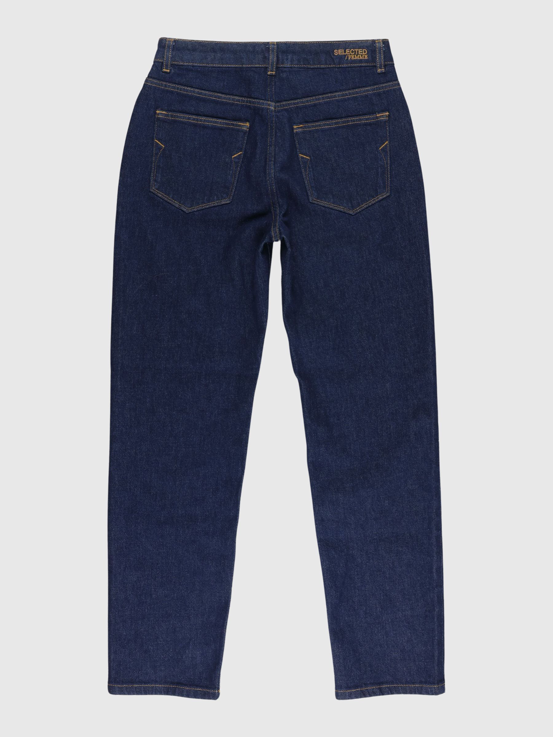 DARK WASH STRAIGHT FIT JEANS