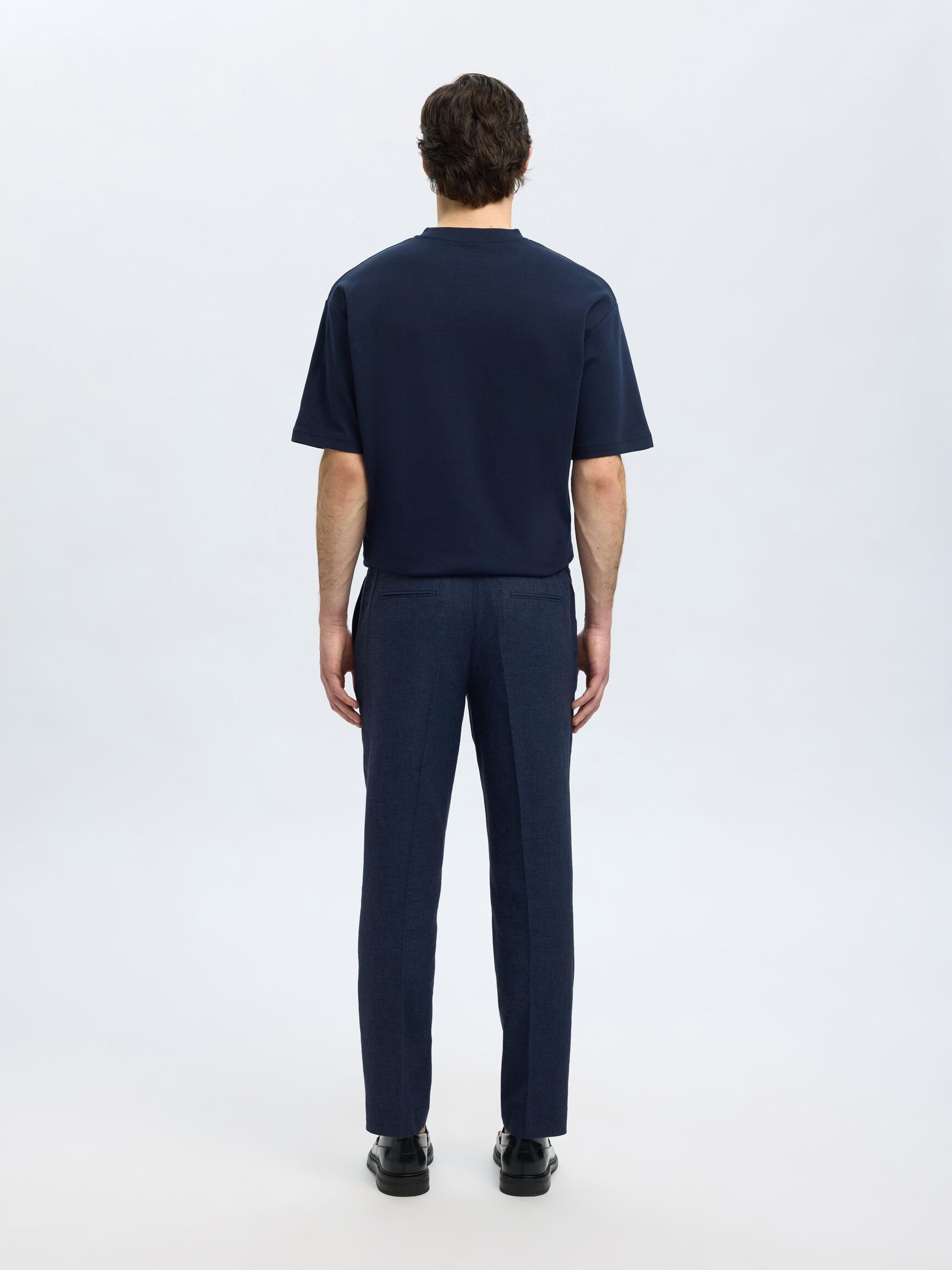 LINEN BLEND SUIT TROUSERS