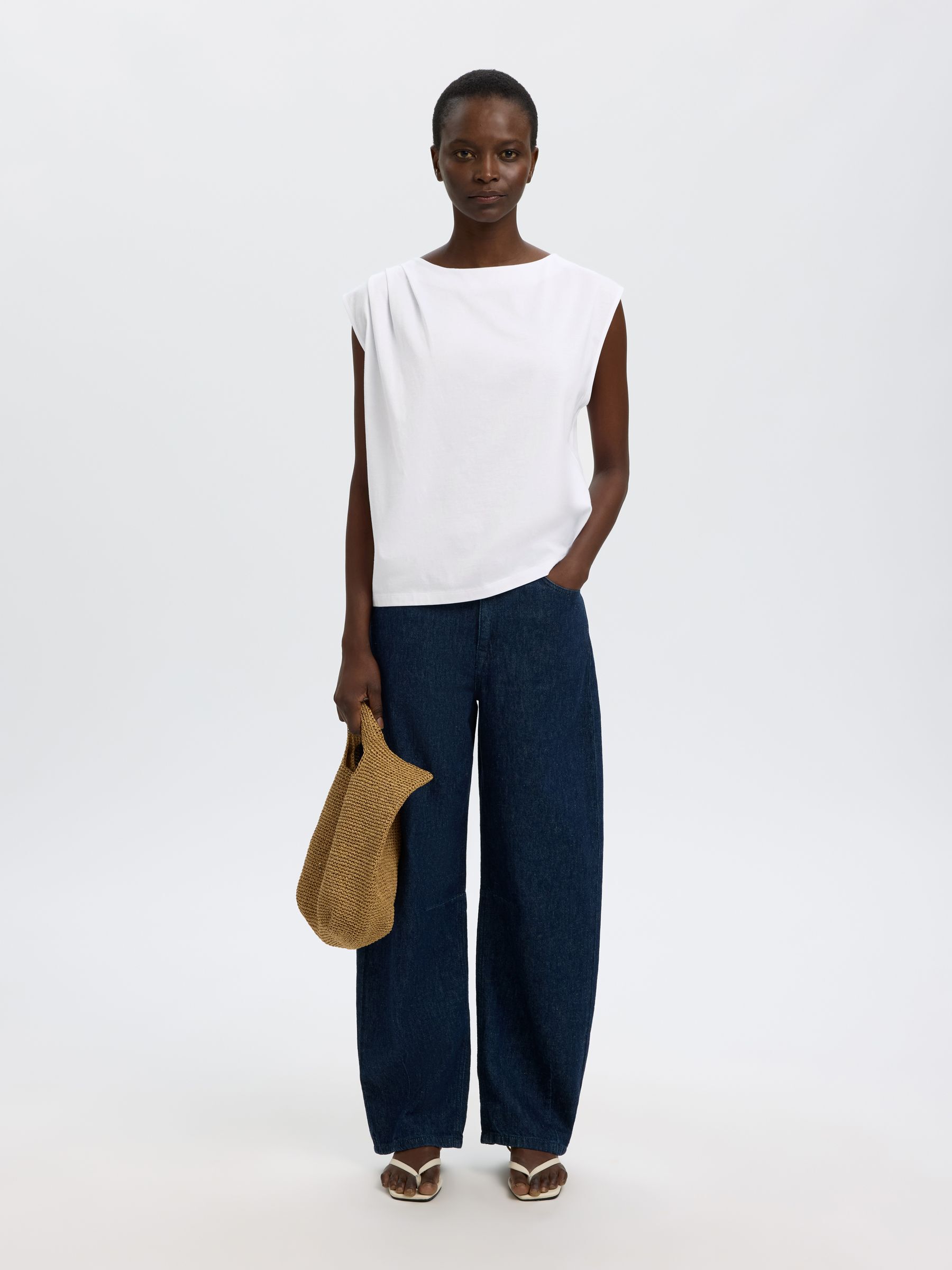 COTTON SLEEVELESS TOP