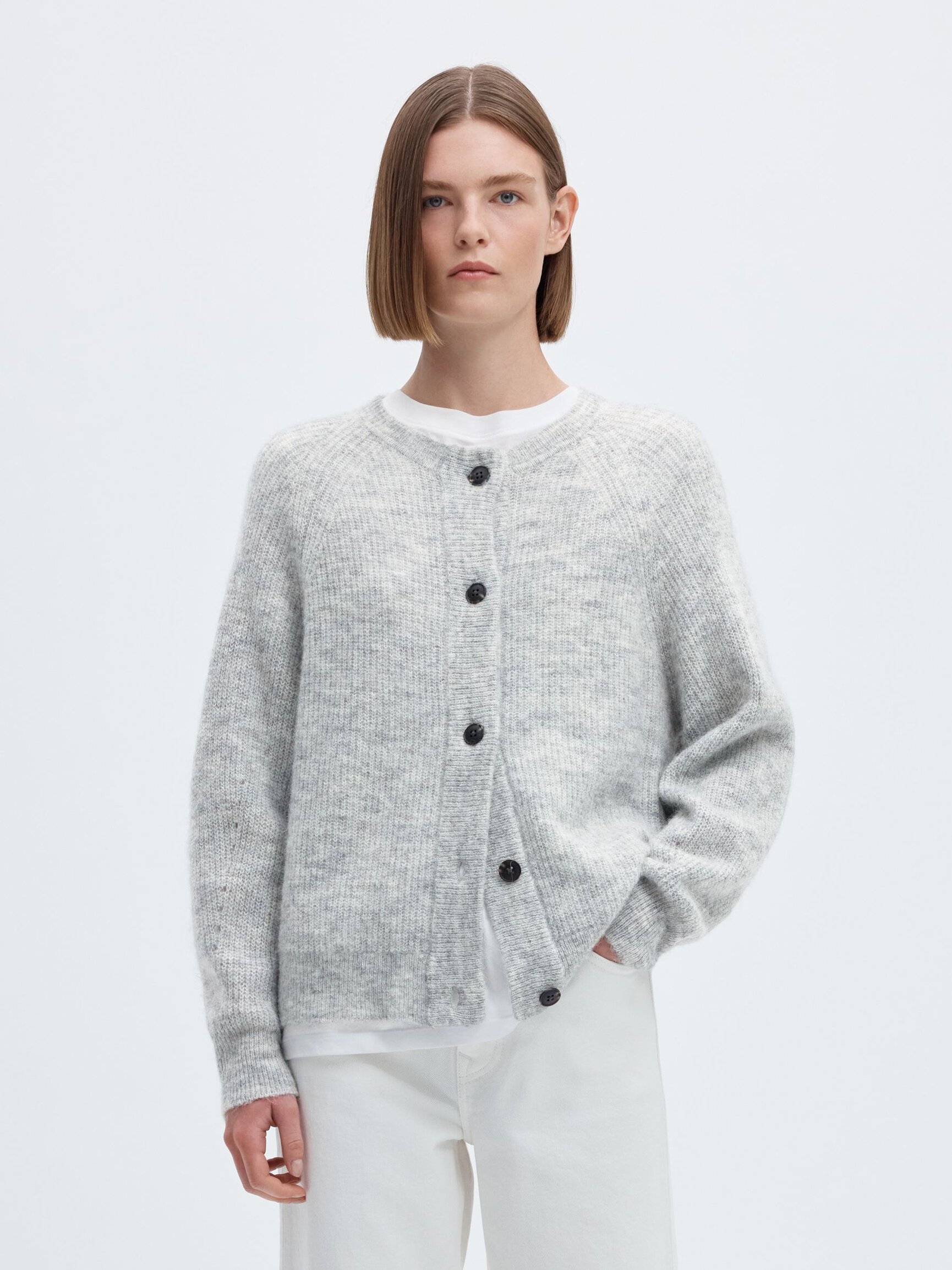 WOOL BLEND CARDIGAN