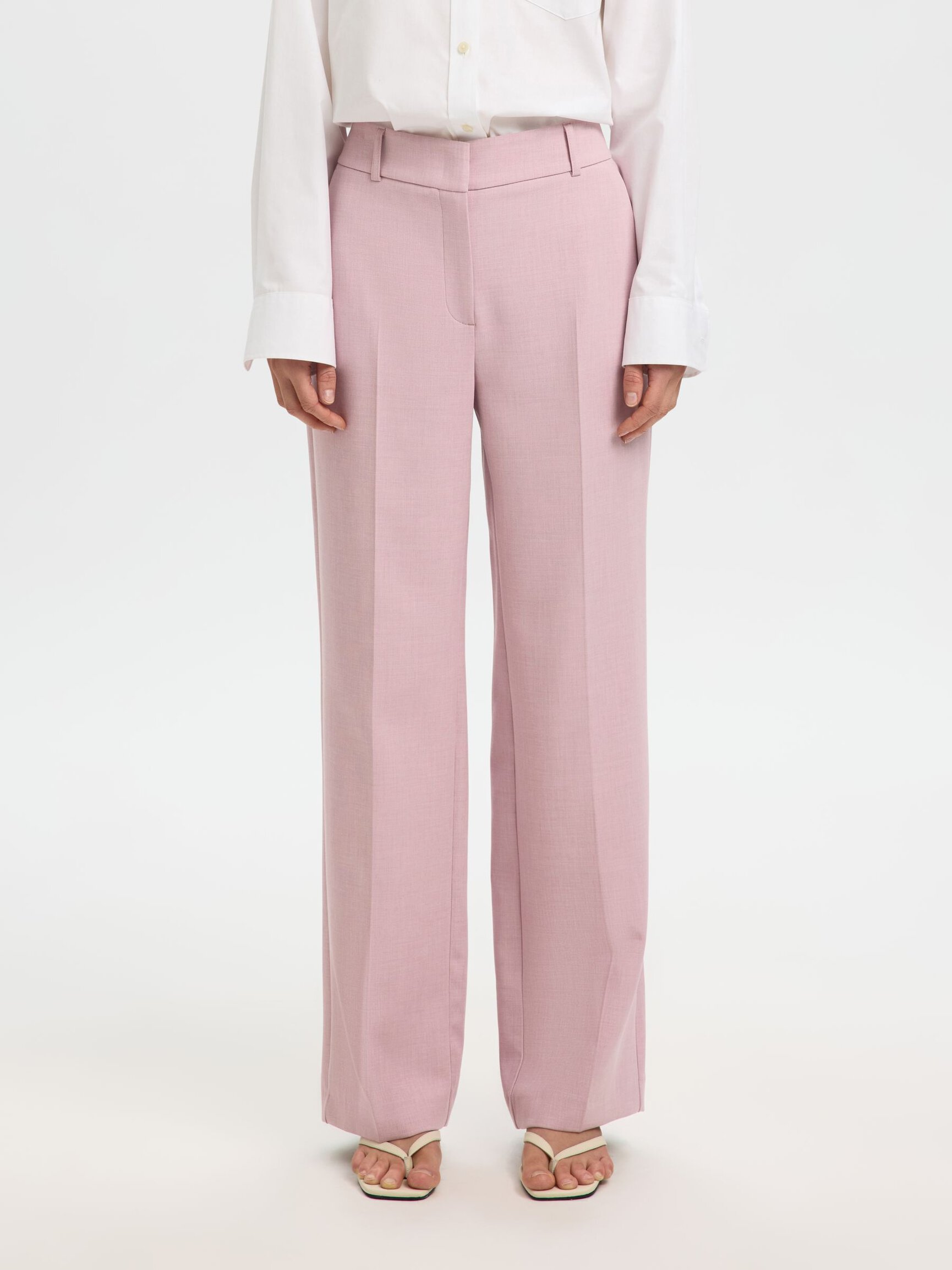 TAILORED WIDE-LEG TROUSERS