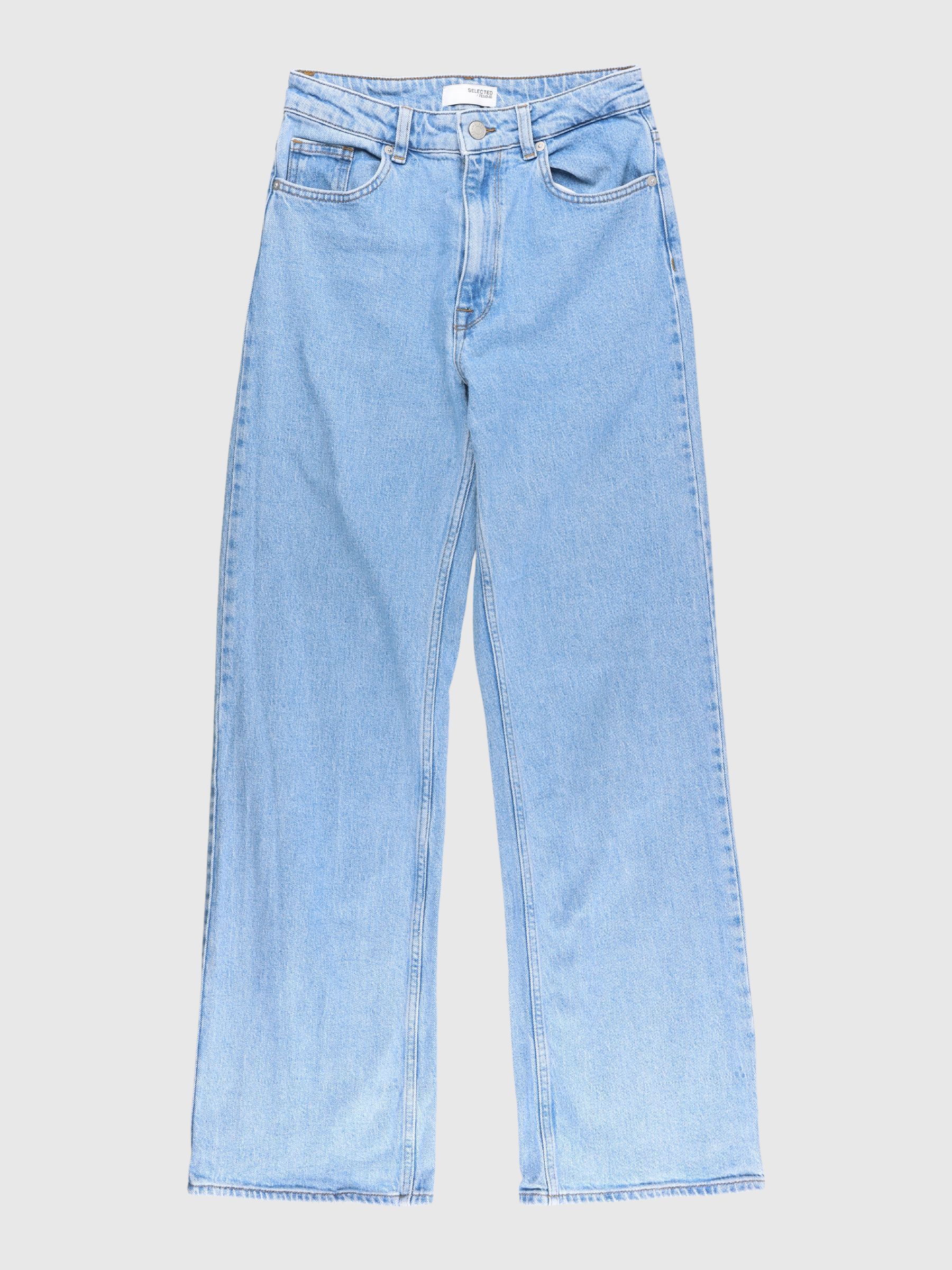 LIGHT WASH WIDE FIT JEANS