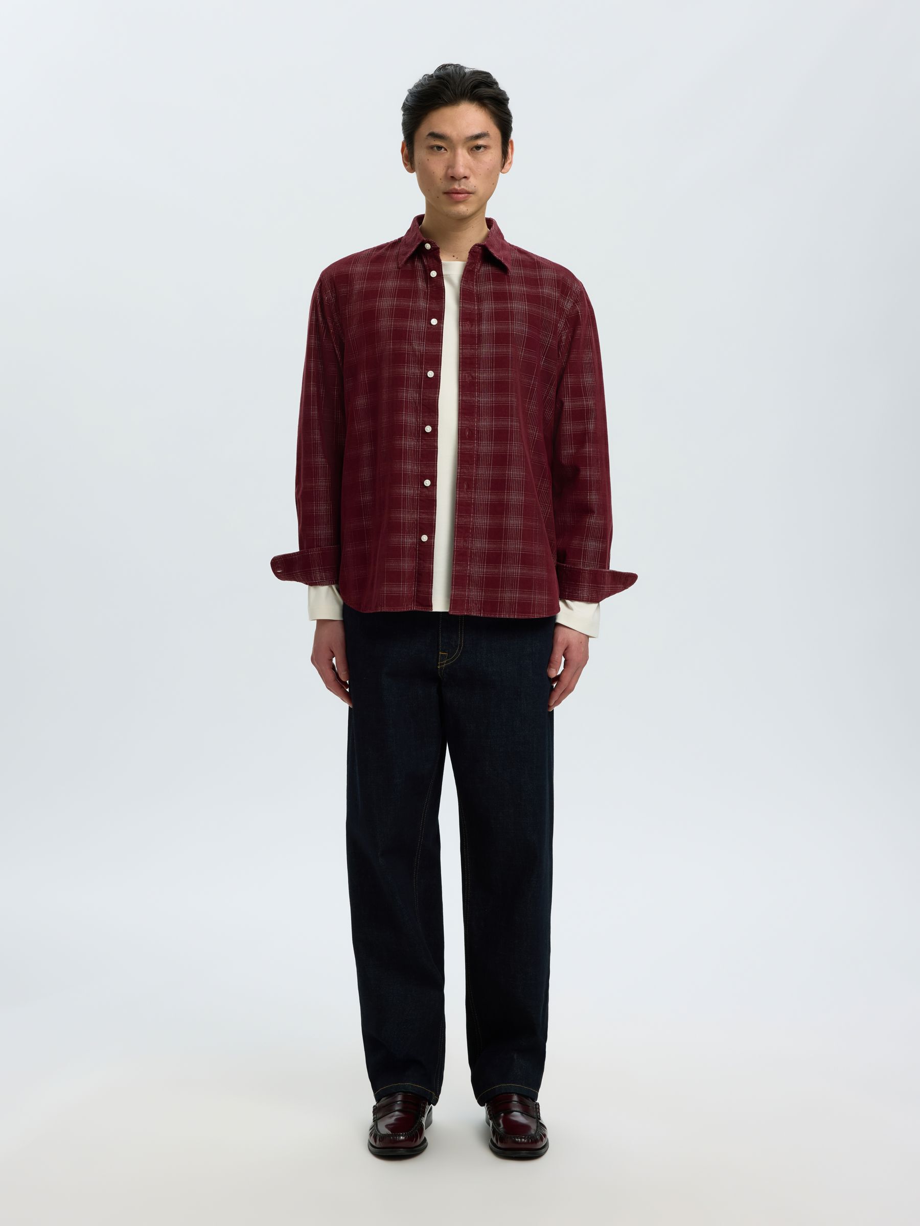 CHECKED CORDUROY SHIRT