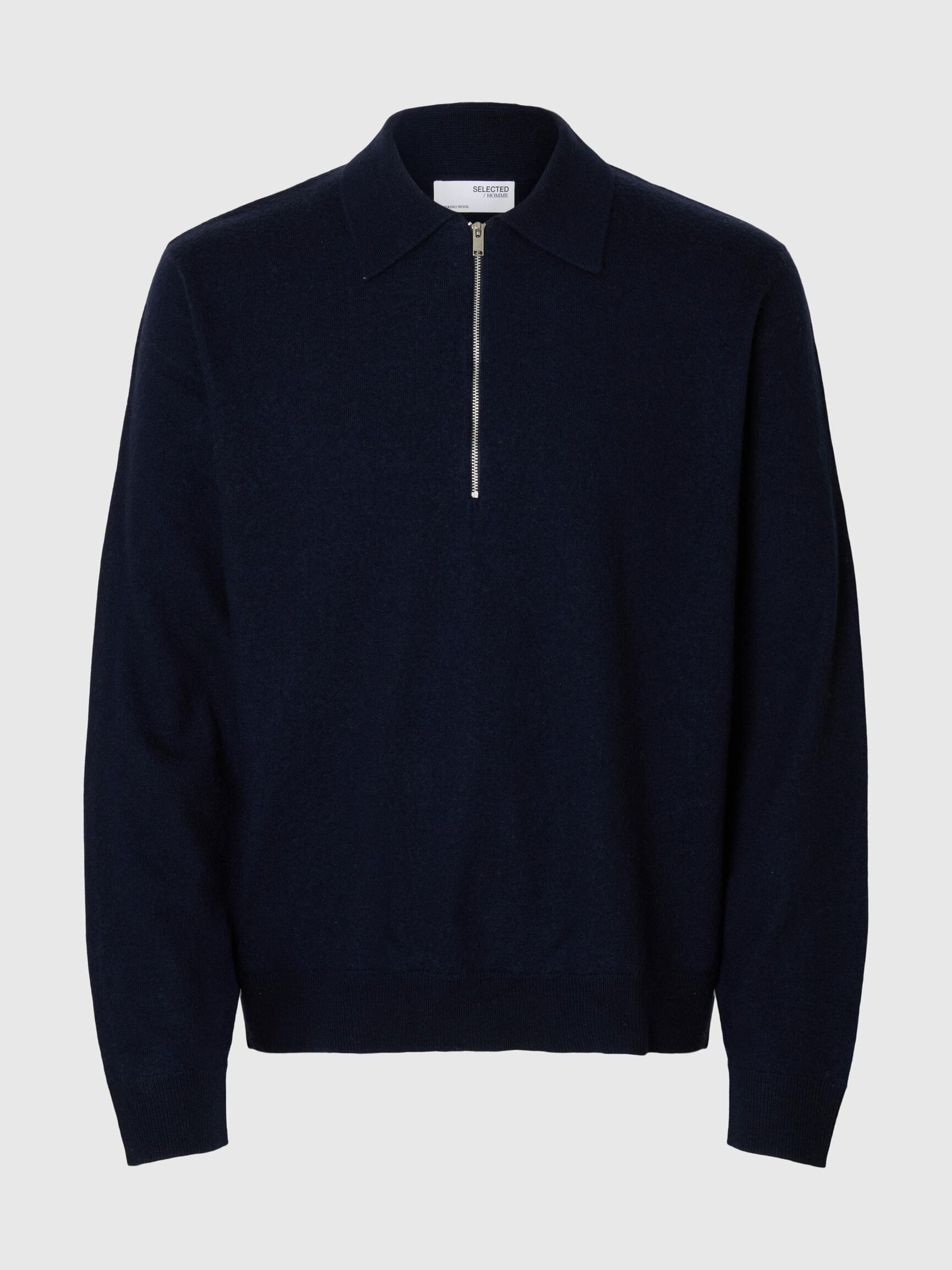 100% MERINOWOLL LANGARM-POLOSHIRT