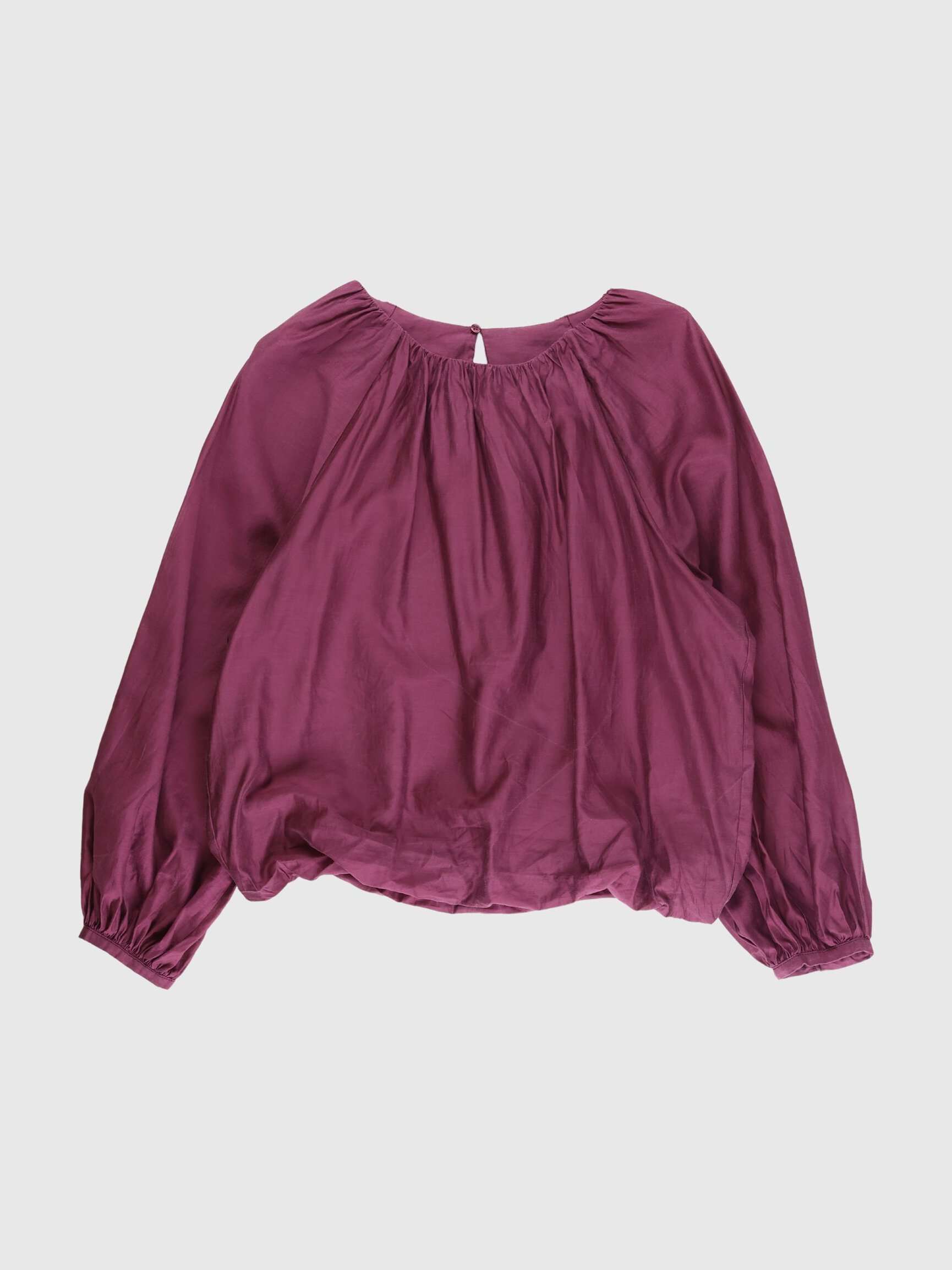 SEMI SHEER LONG SLEEVED BLOUSE