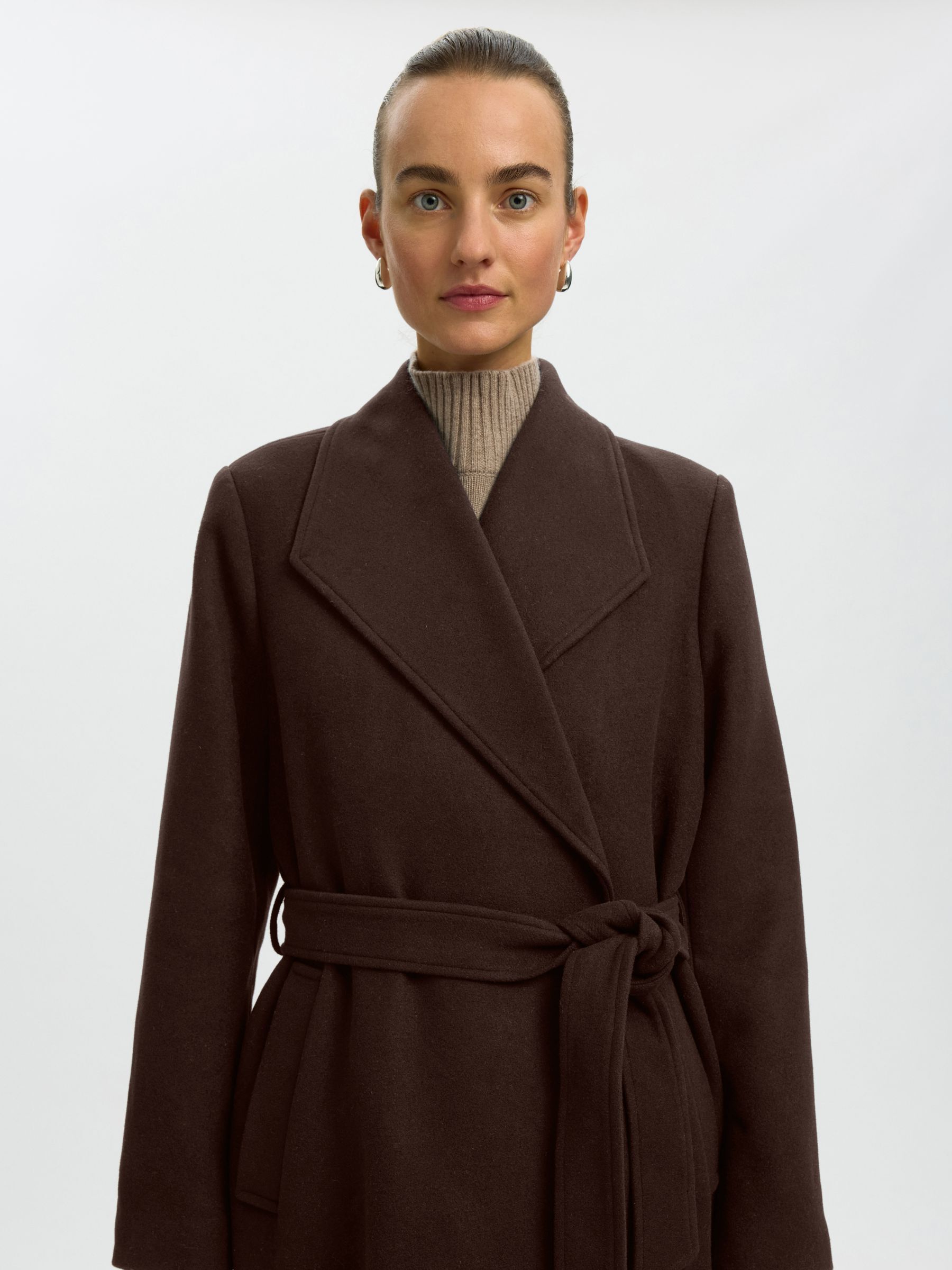WOOL BLEND LONG COAT