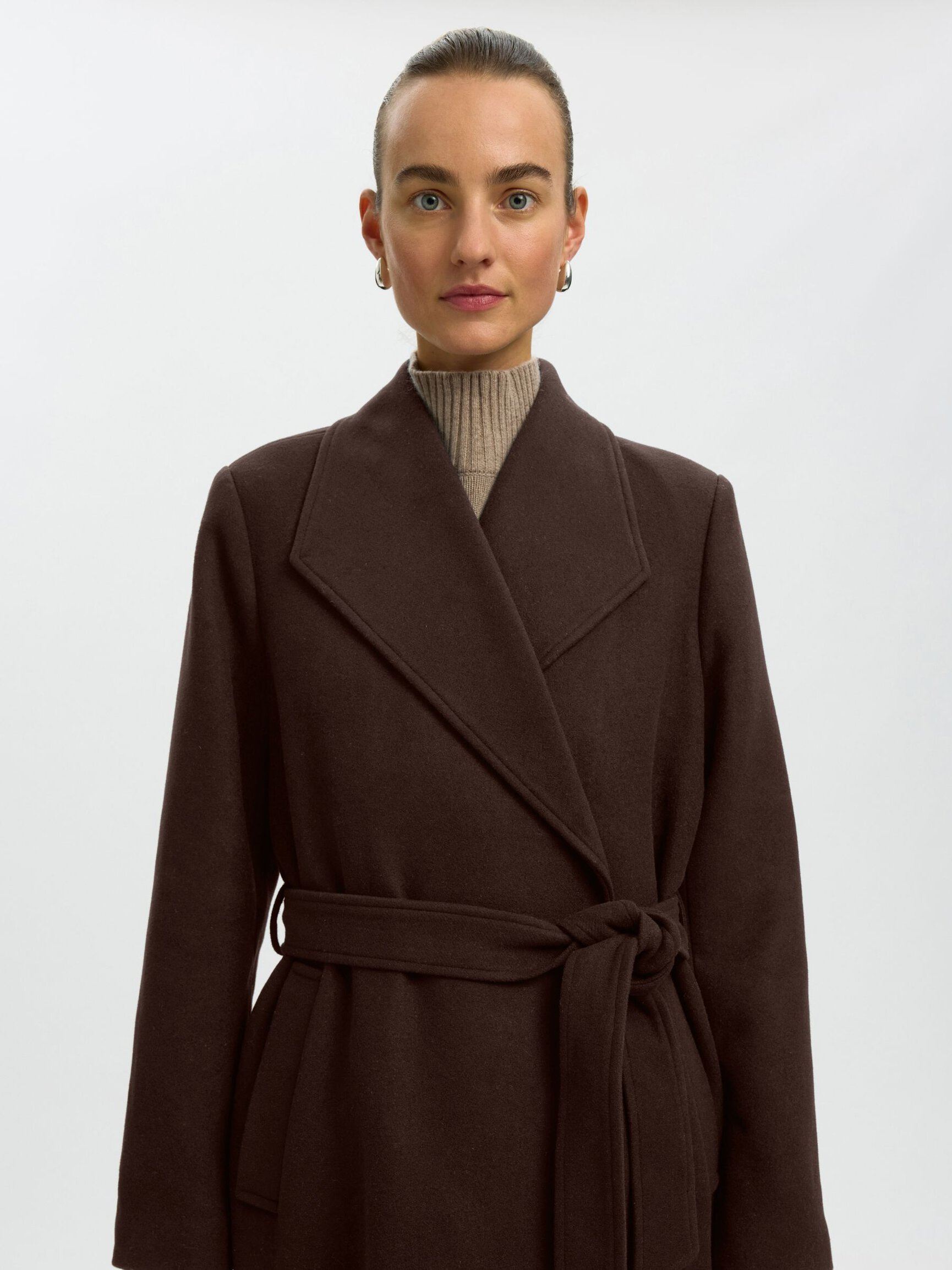 WOOL BLEND LONG COAT