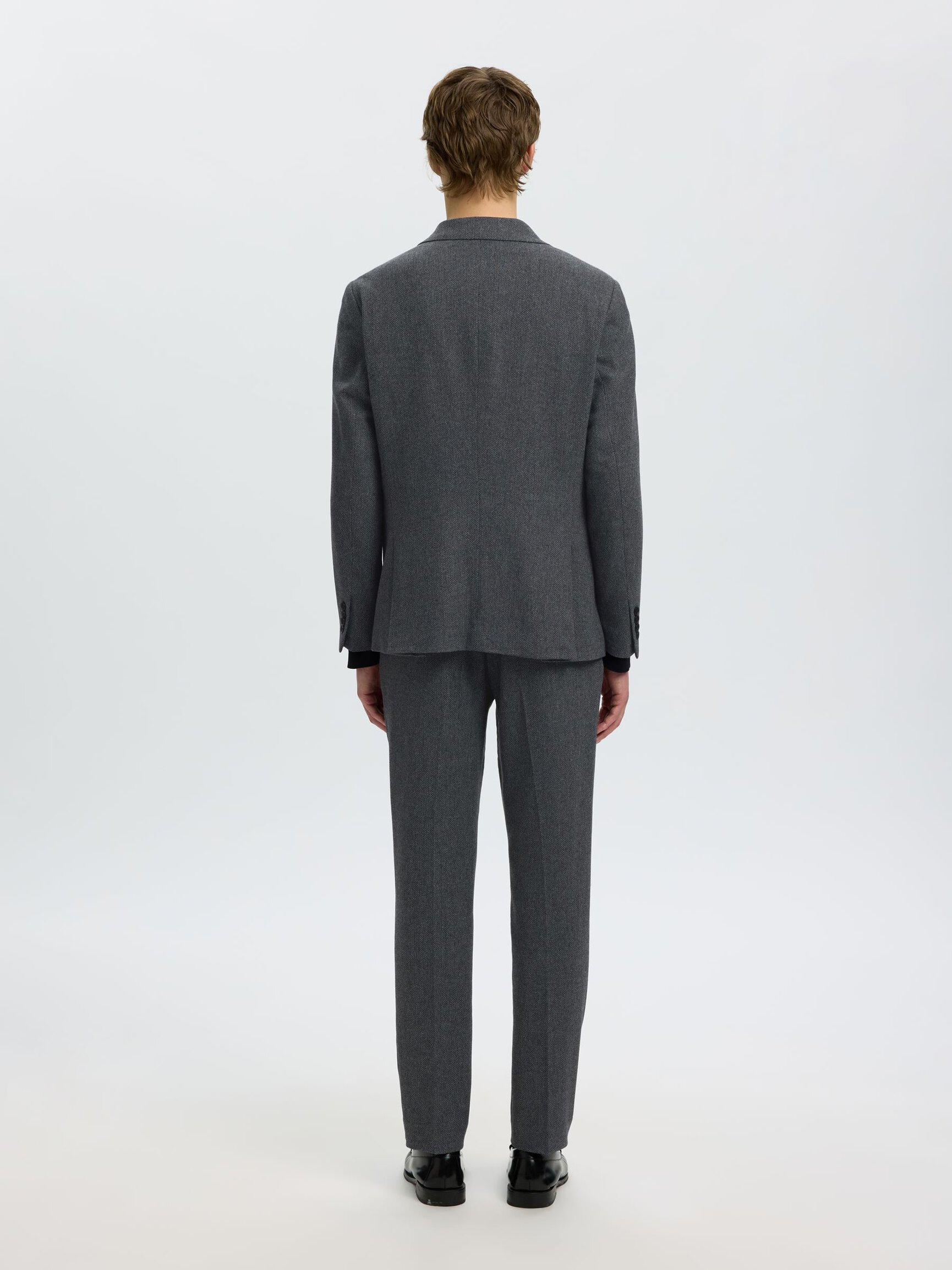 KARIERTER WOLLGEMISCH BLAZER