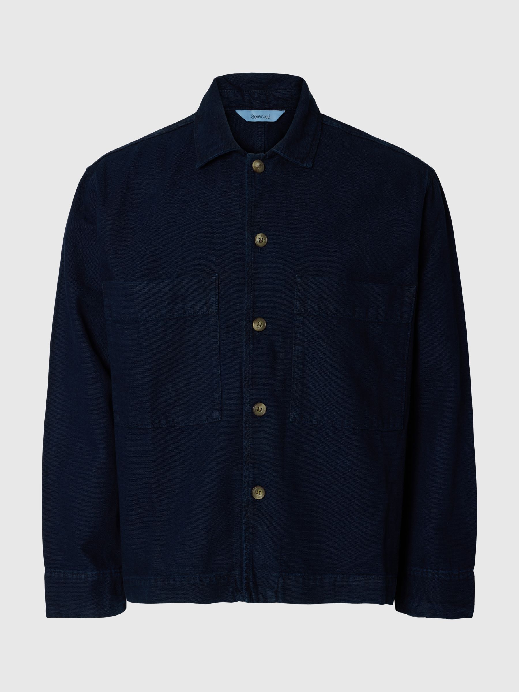 RELAXED FIT DENIM OVERSHIRT