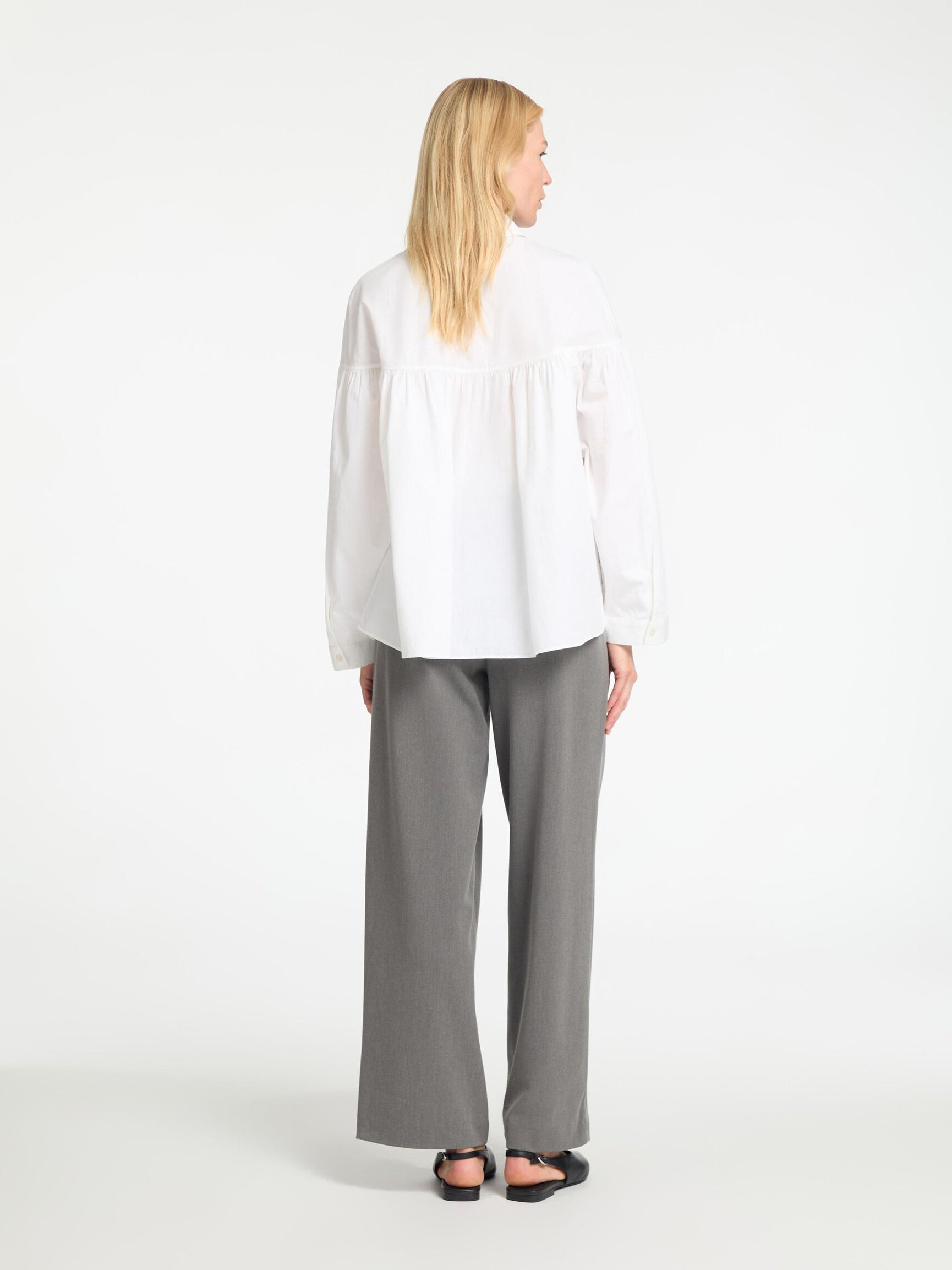 100% KATOEN SHIRT MET LANGE MOUWEN