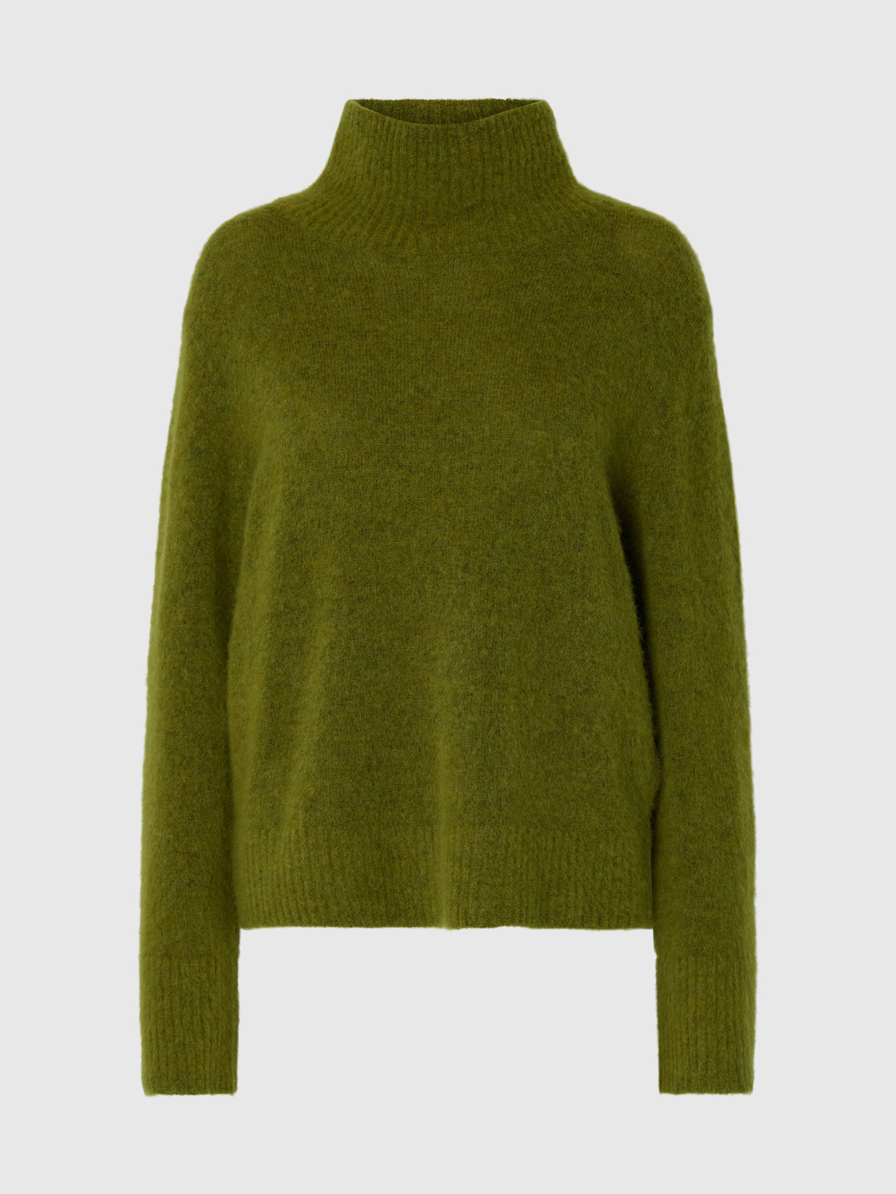 WOOL BLEND HIGH-NECK JUMPER