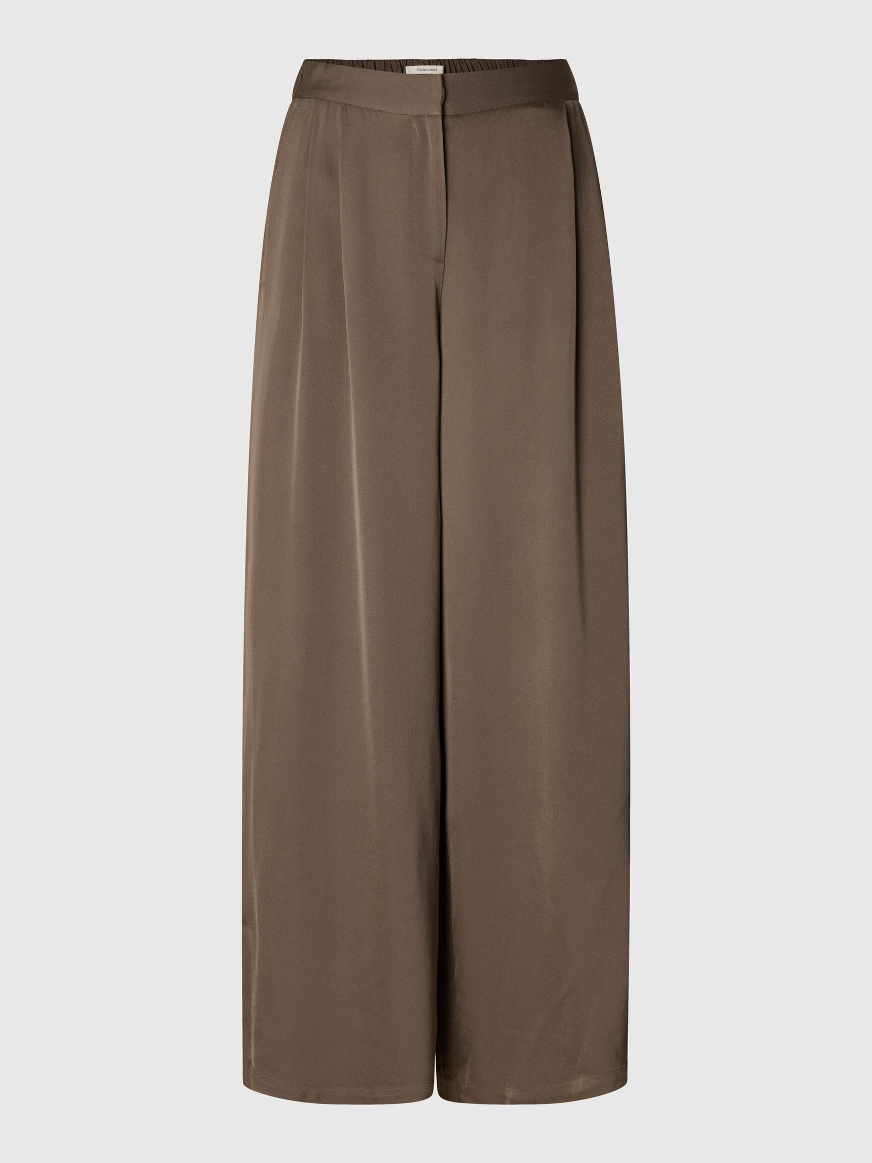 VISCOSE WIDE-LEG TROUSERS