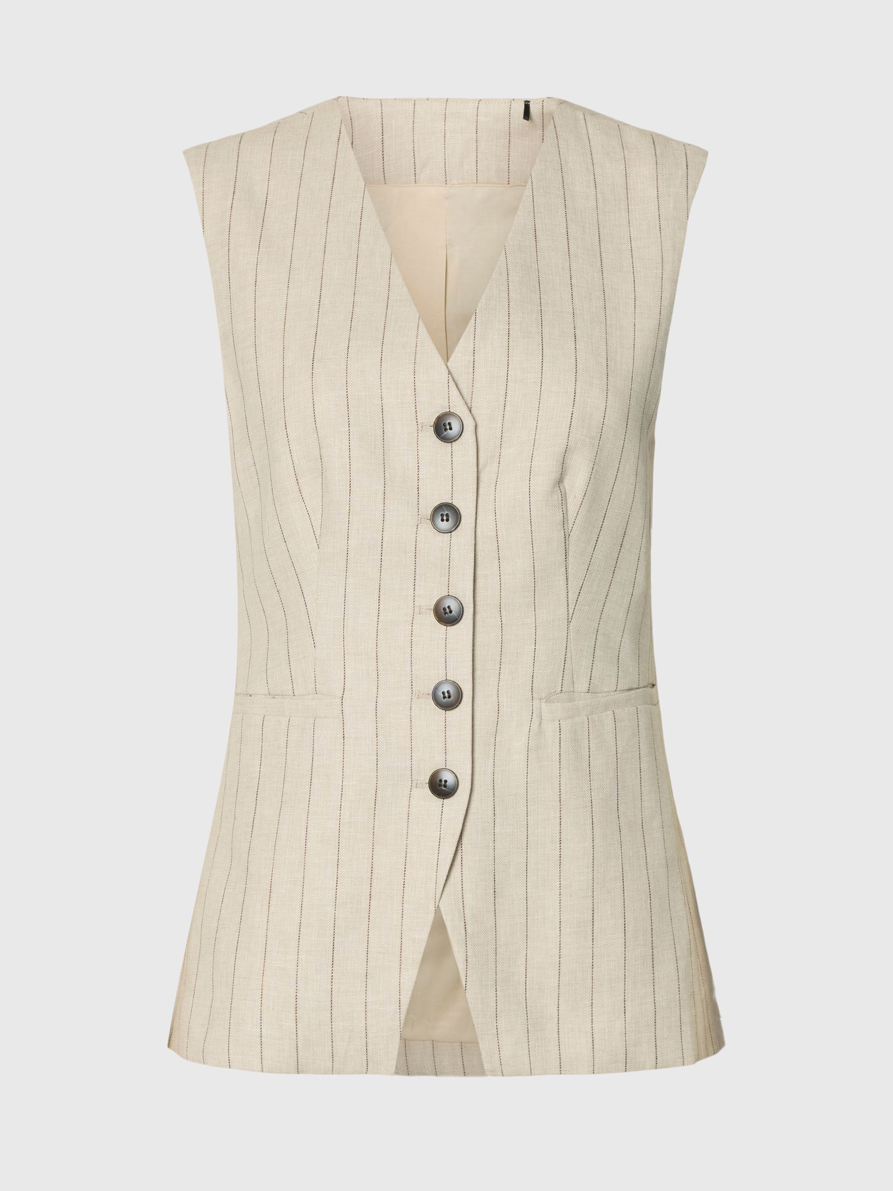 LINEN BLEND VEST
