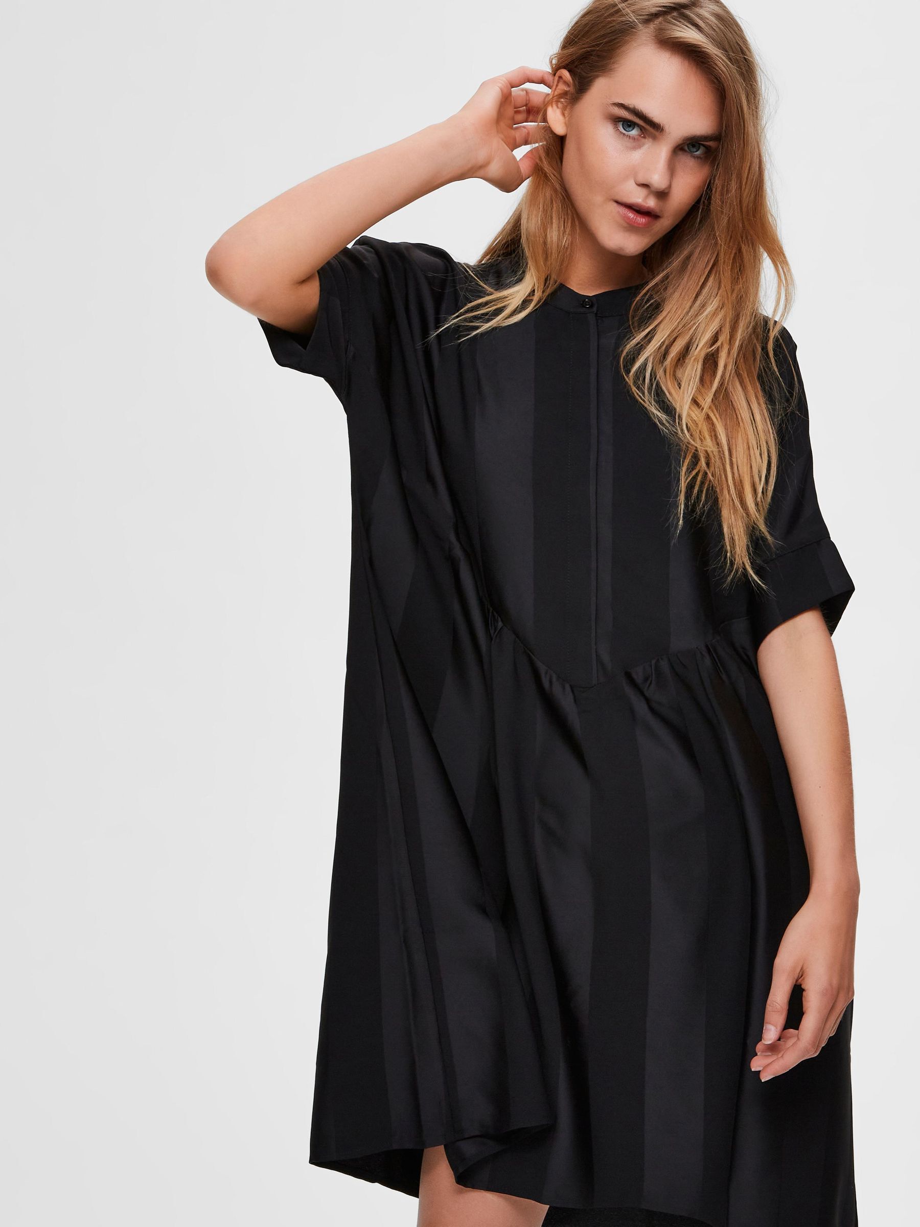OVERSIZED SATIN MINI DRESS
