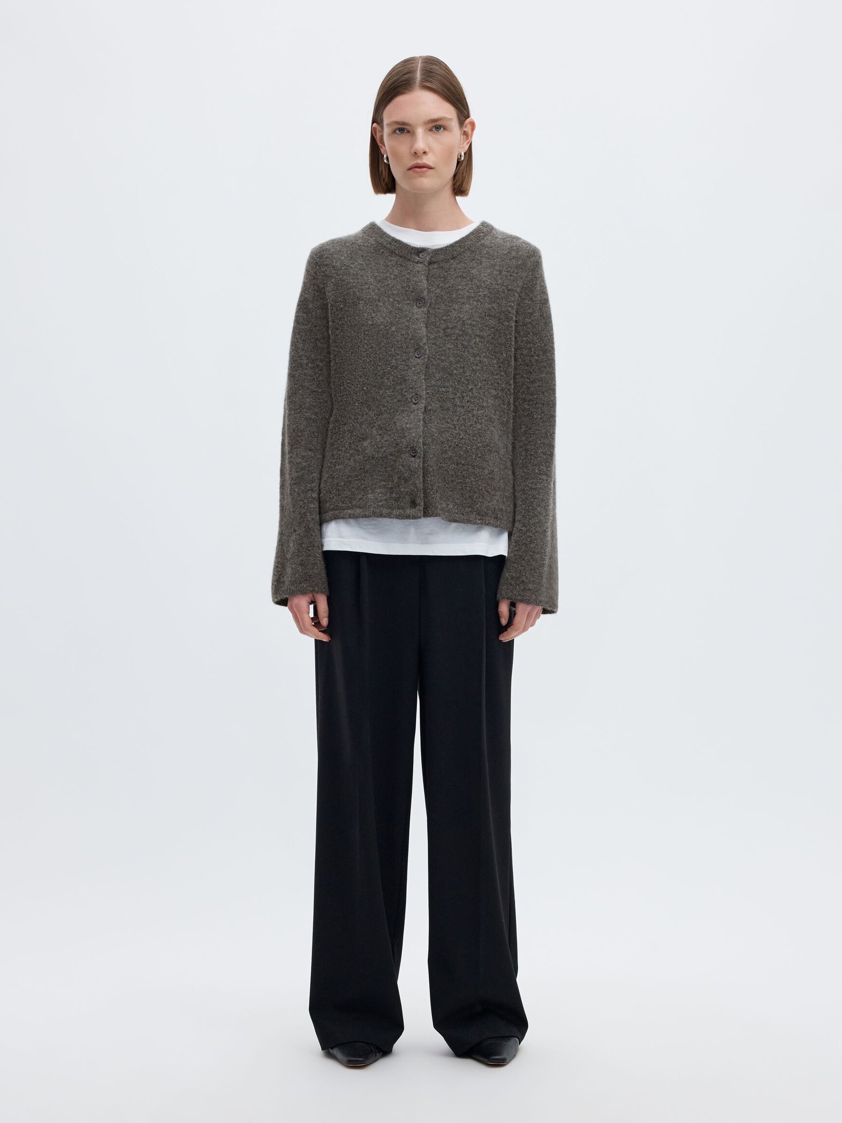 WOOL BLEND CARDIGAN