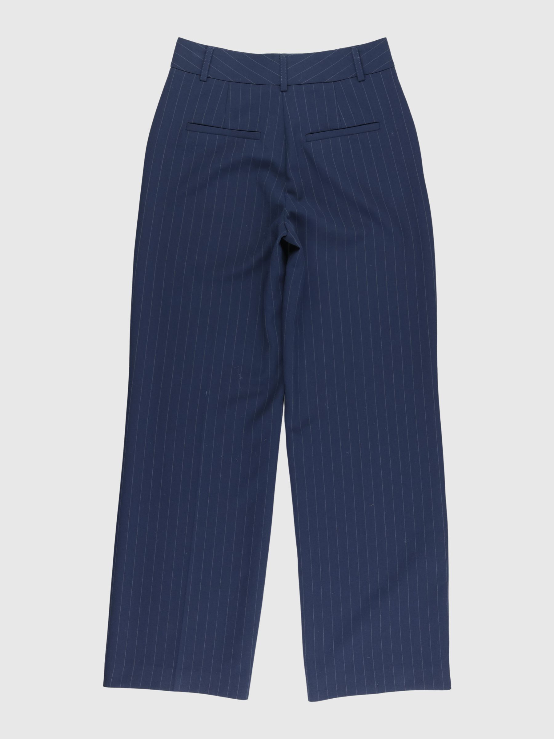 VISCOSE BLEND PINSTRIPE TROUSERS
