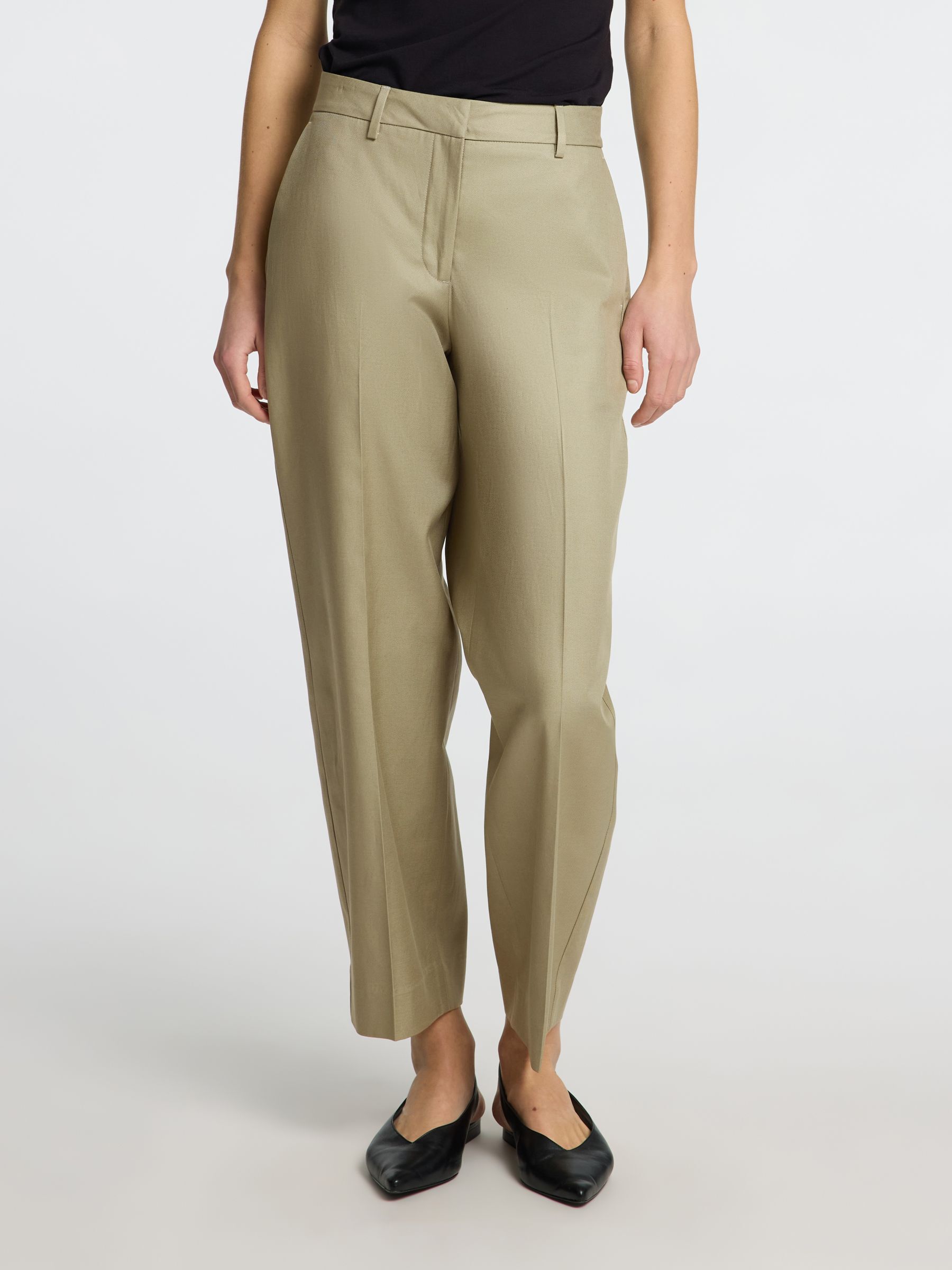 MID WAIST BARREL FIT TROUSERS