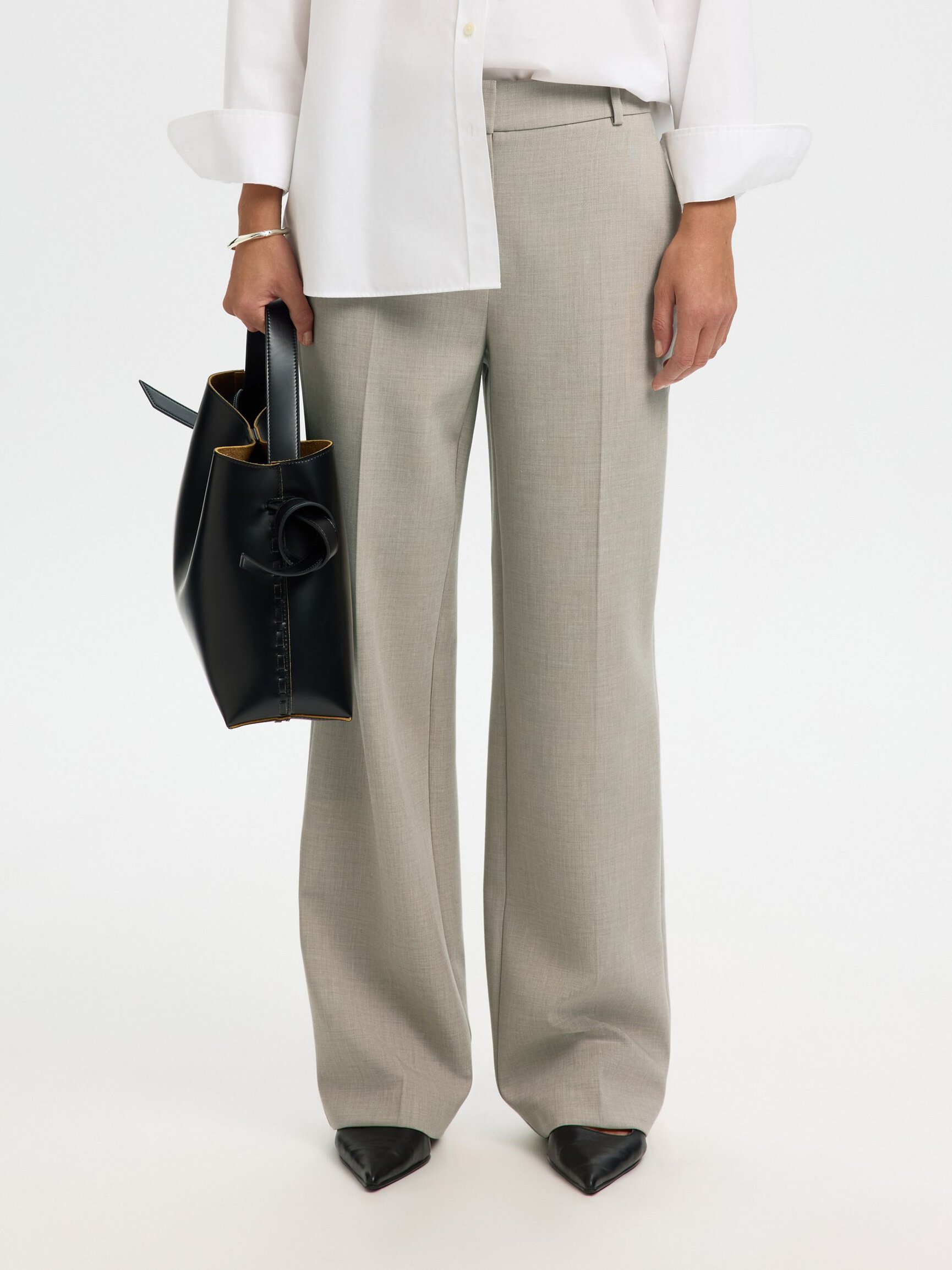 TAILORED WIDE-LEG TROUSERS