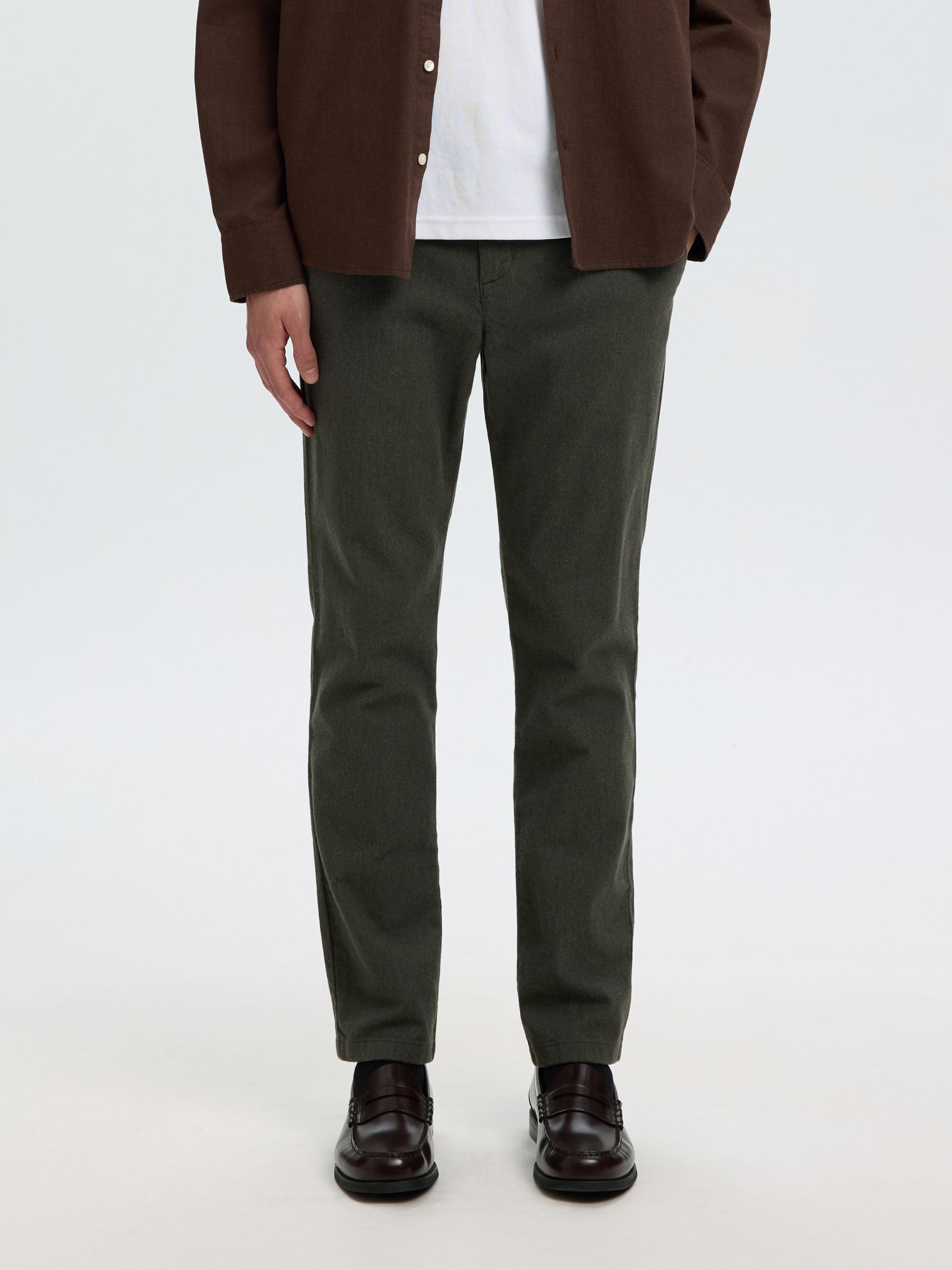 175 SLIM-FIT BRUSHED CHINOS