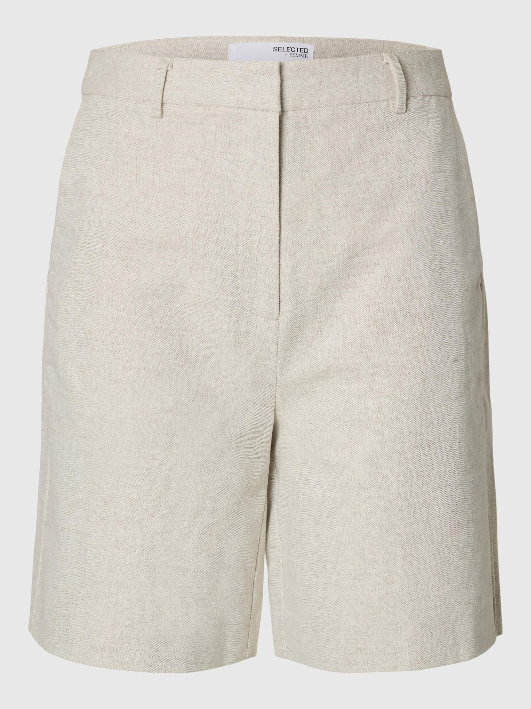EXTRA WIDE FIT LINEN-BLEND SHORTS