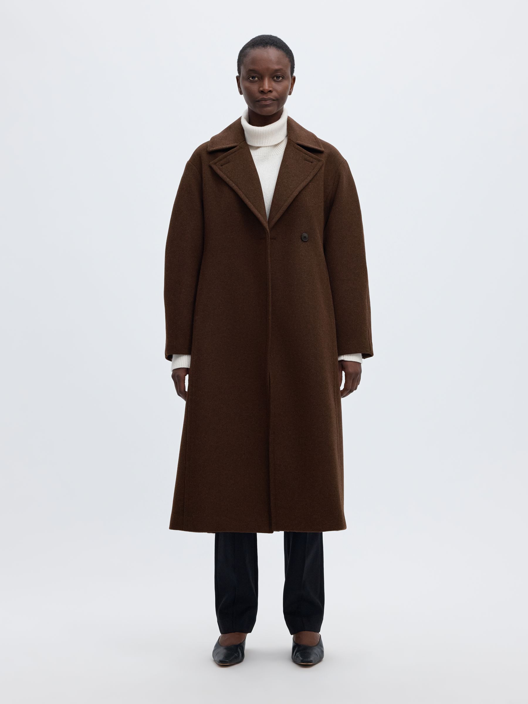 WOOL BLEND LONG COAT