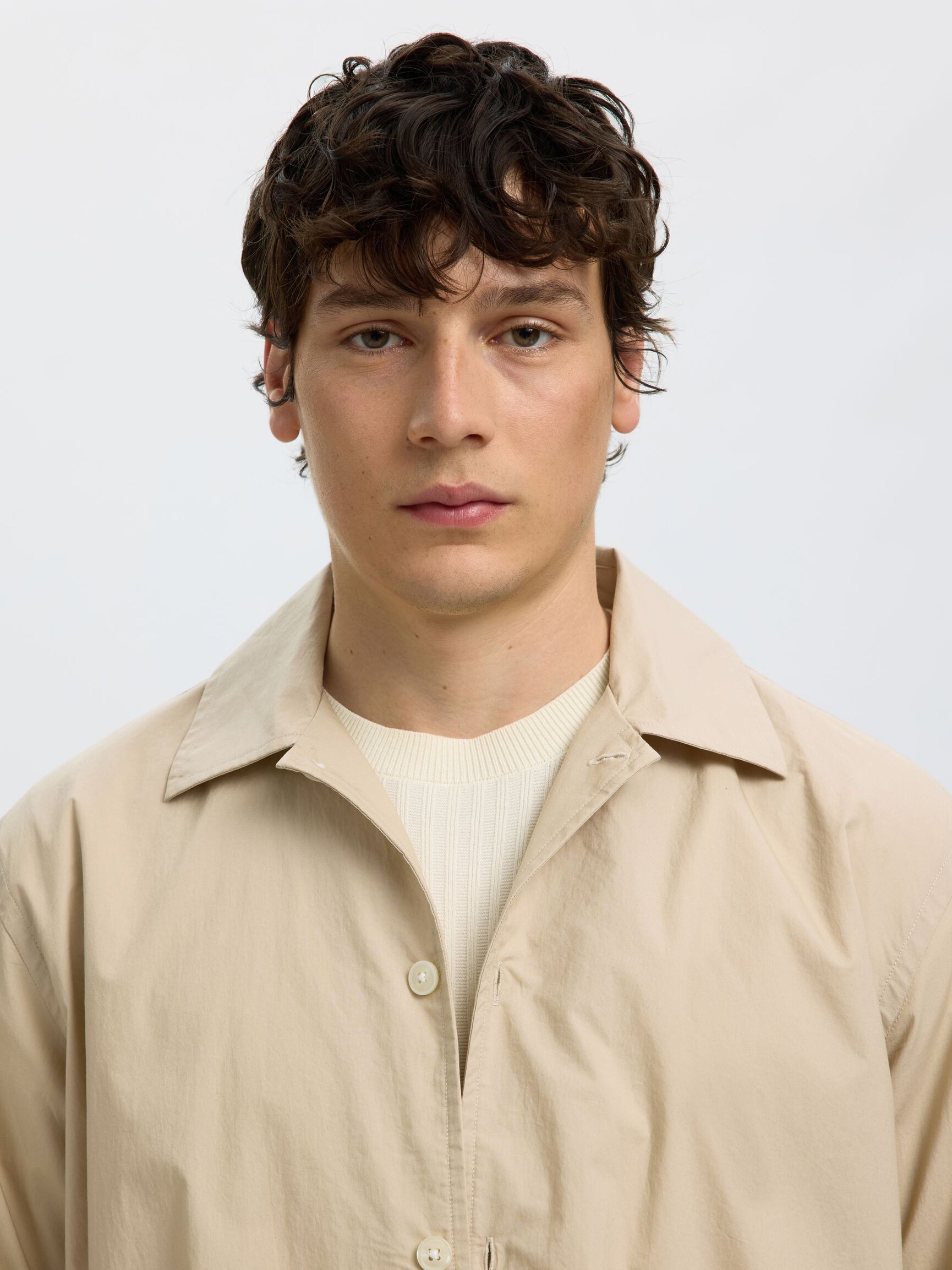 RELAXED FIT COTTON OVERSHIRT