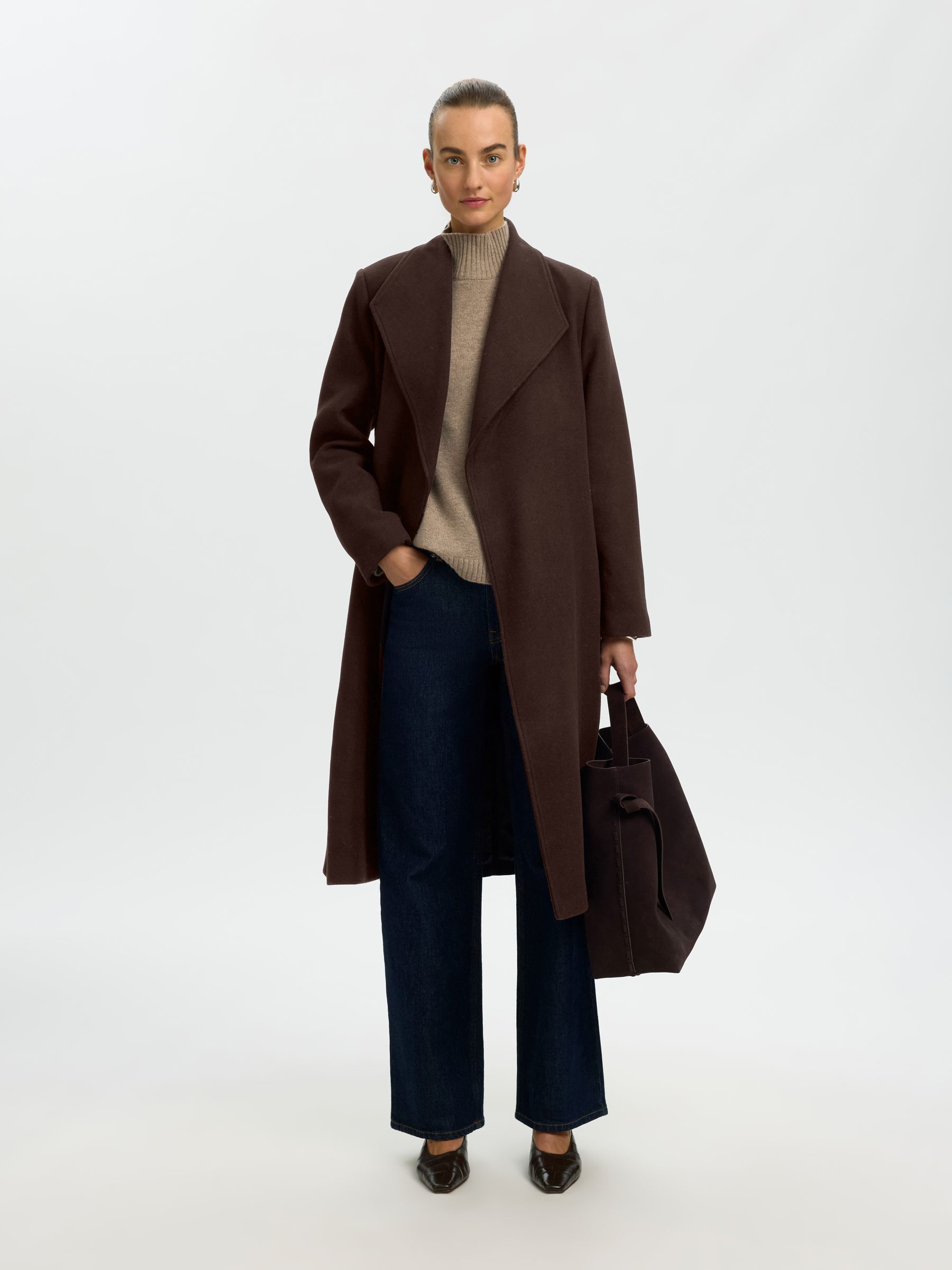 WOOL BLEND LONG COAT