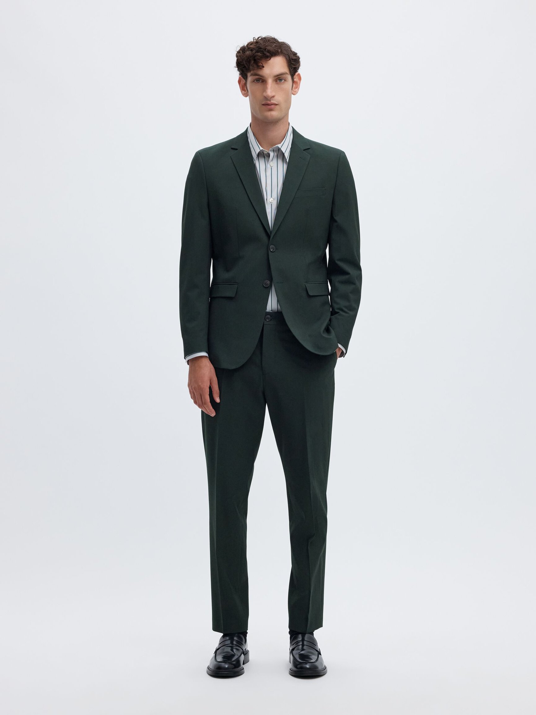 MEZCLA DE VISCOSA, CORTE SLIM BLAZER