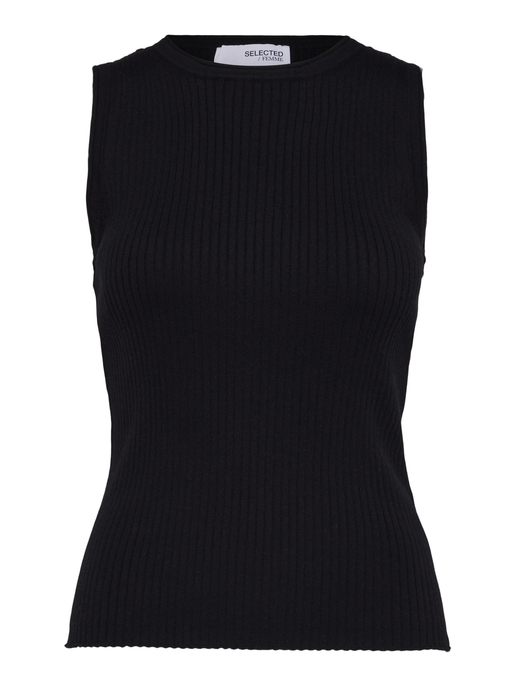 SLEEVELESS KNITTED TOP