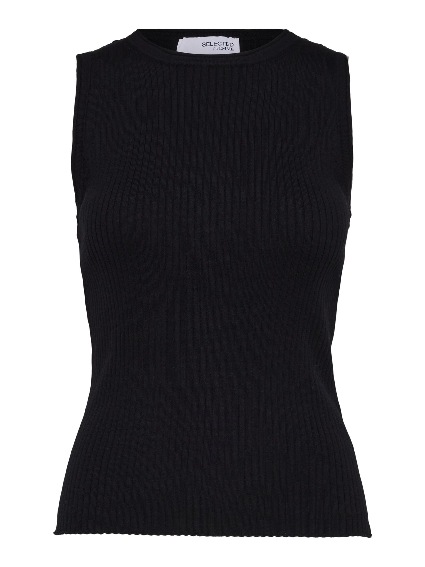 SLEEVELESS KNITTED TOP