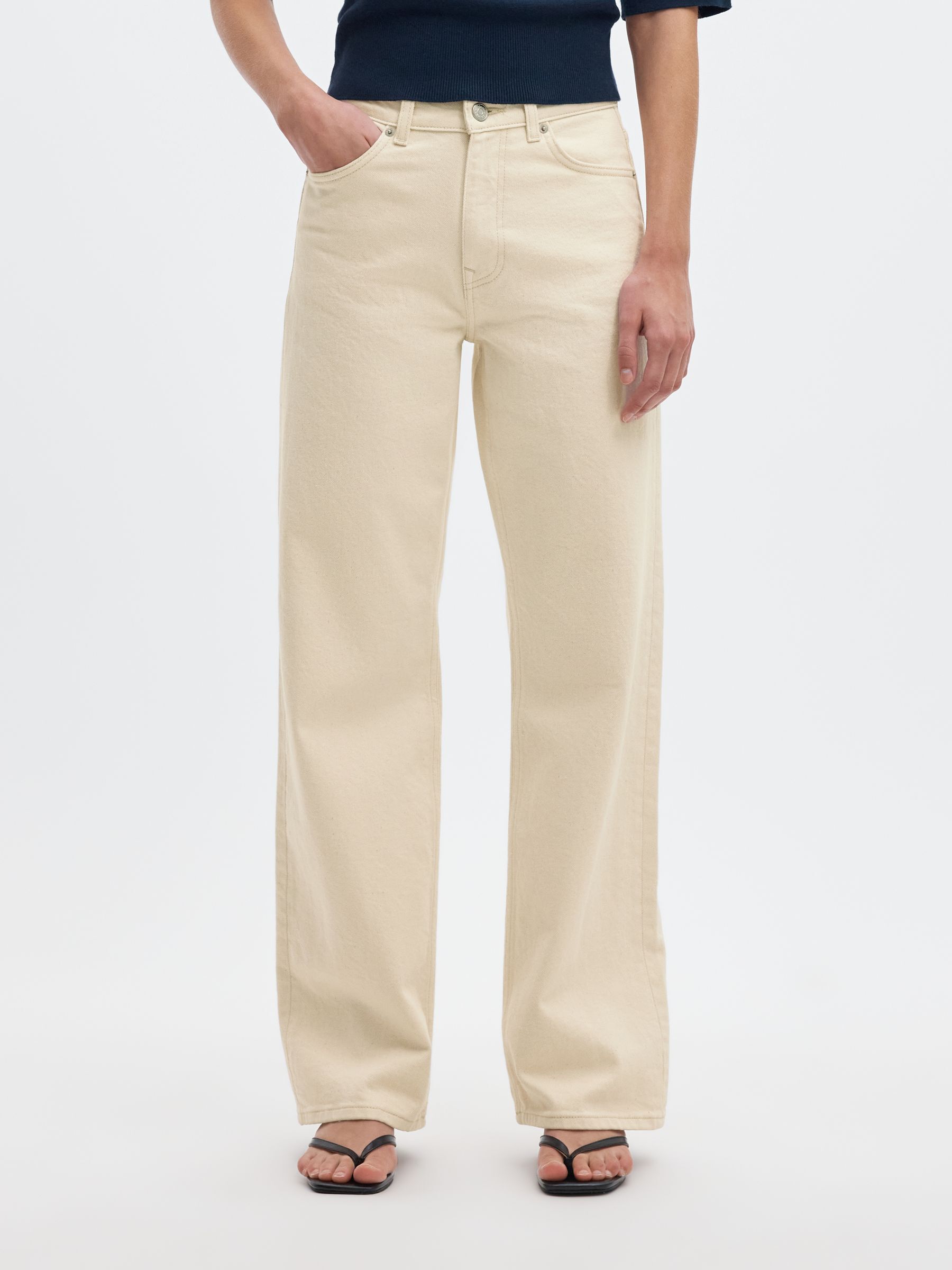 HIGH WAIST WIDE LEG JEANS